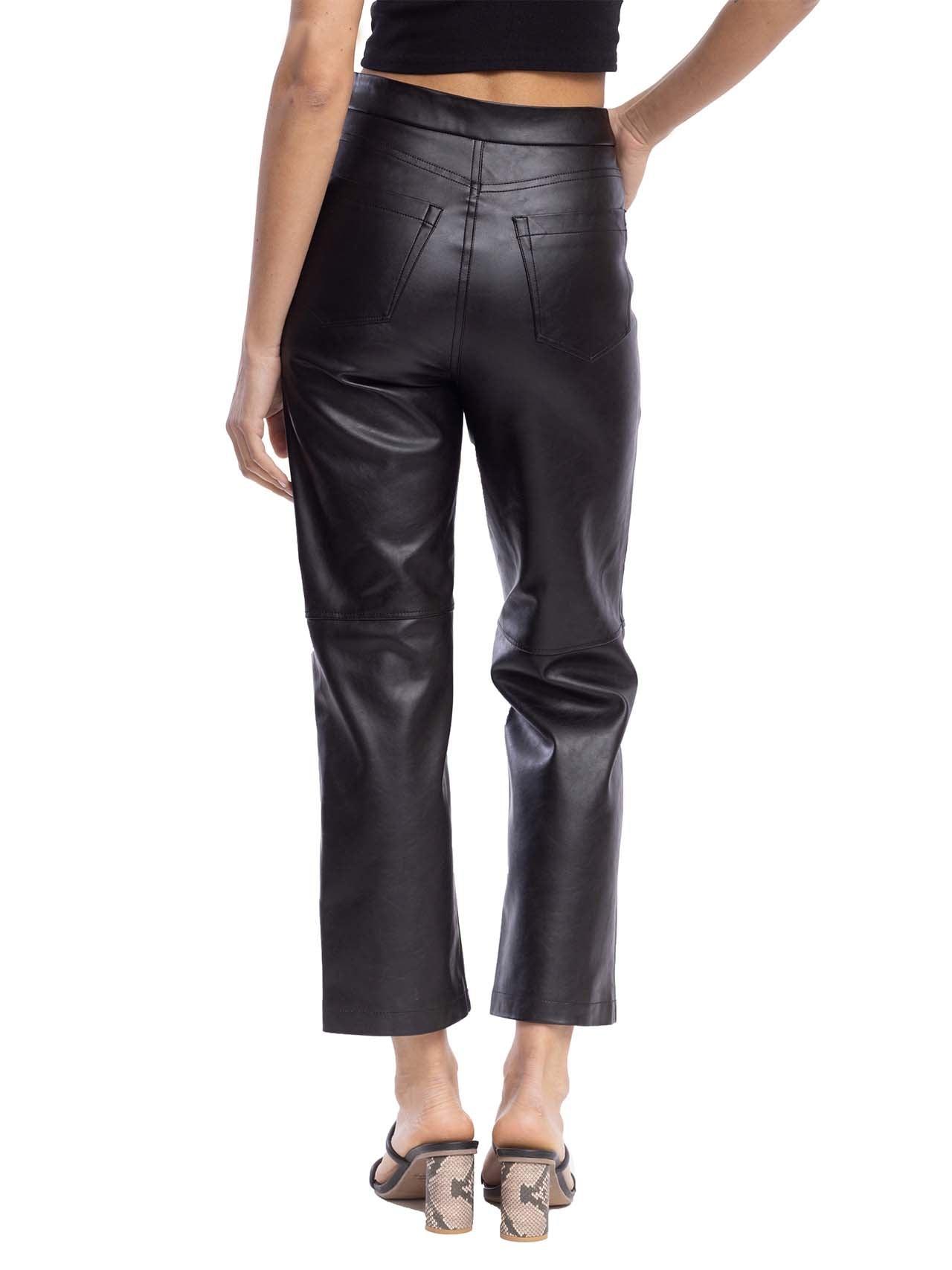 Vegan Leather High Rise Pants Product Image