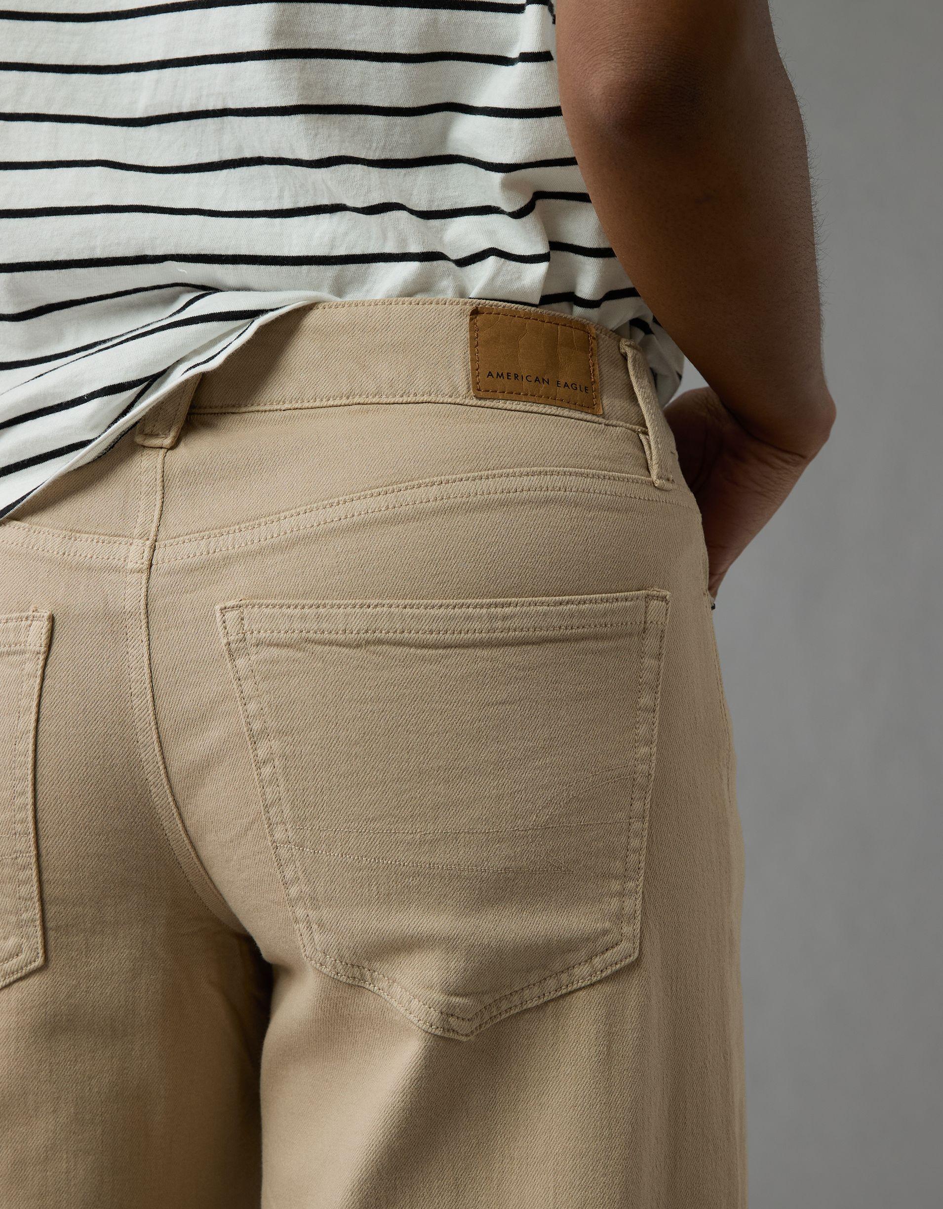 AE Dreamy Drape Stretch Low-Rise Baggy Wide-Leg Pant Product Image