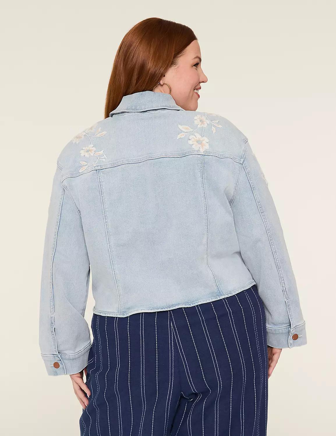 Embroidered Denim Jacket Product Image