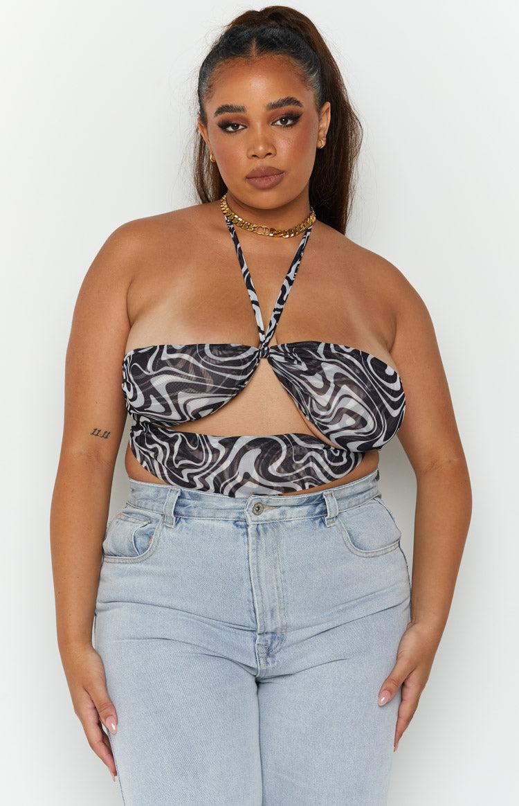 Wellington Mono Print Top Product Image