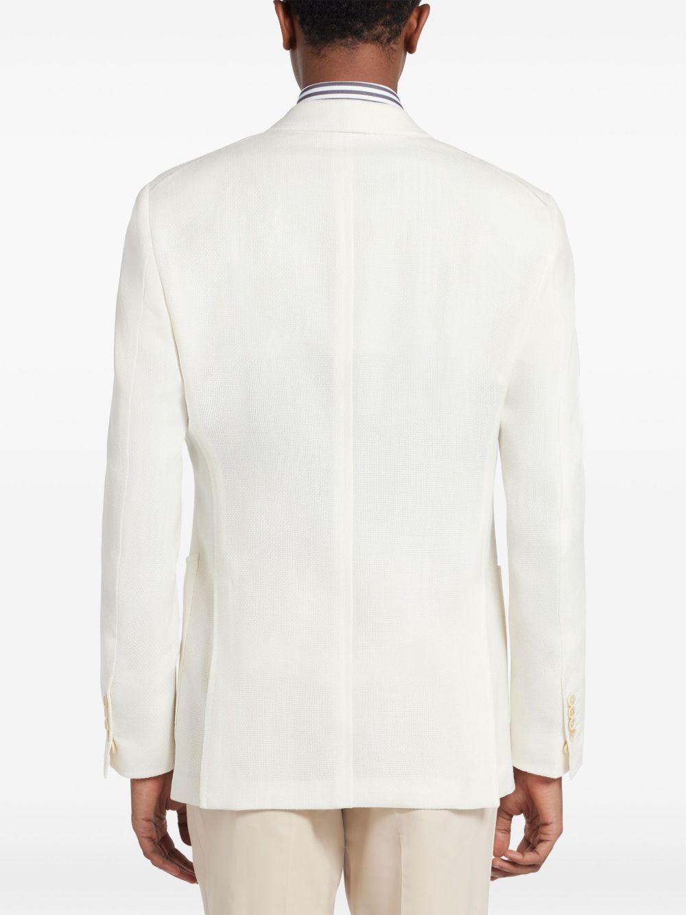 TOM FORD Basket Weave Shelton Jacket In White Product Image