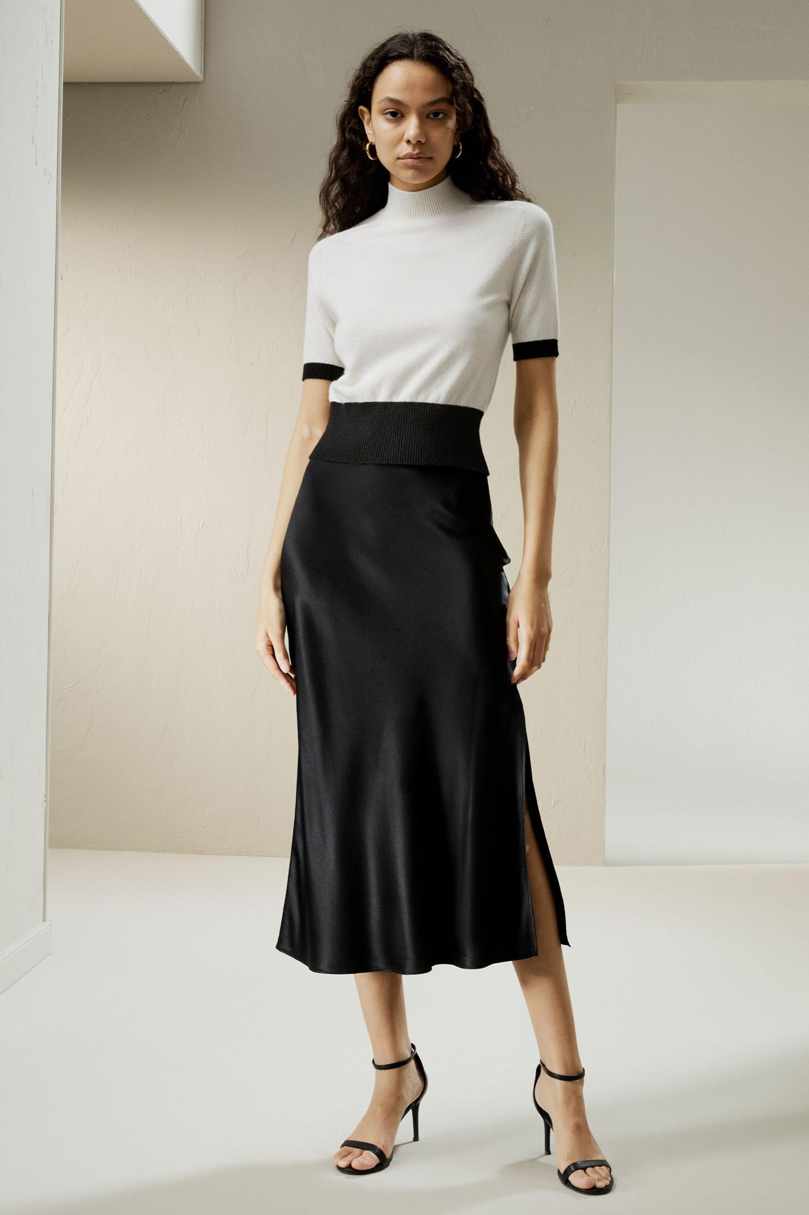 Gemini Mock Neck Cashmere Shirt Product Image