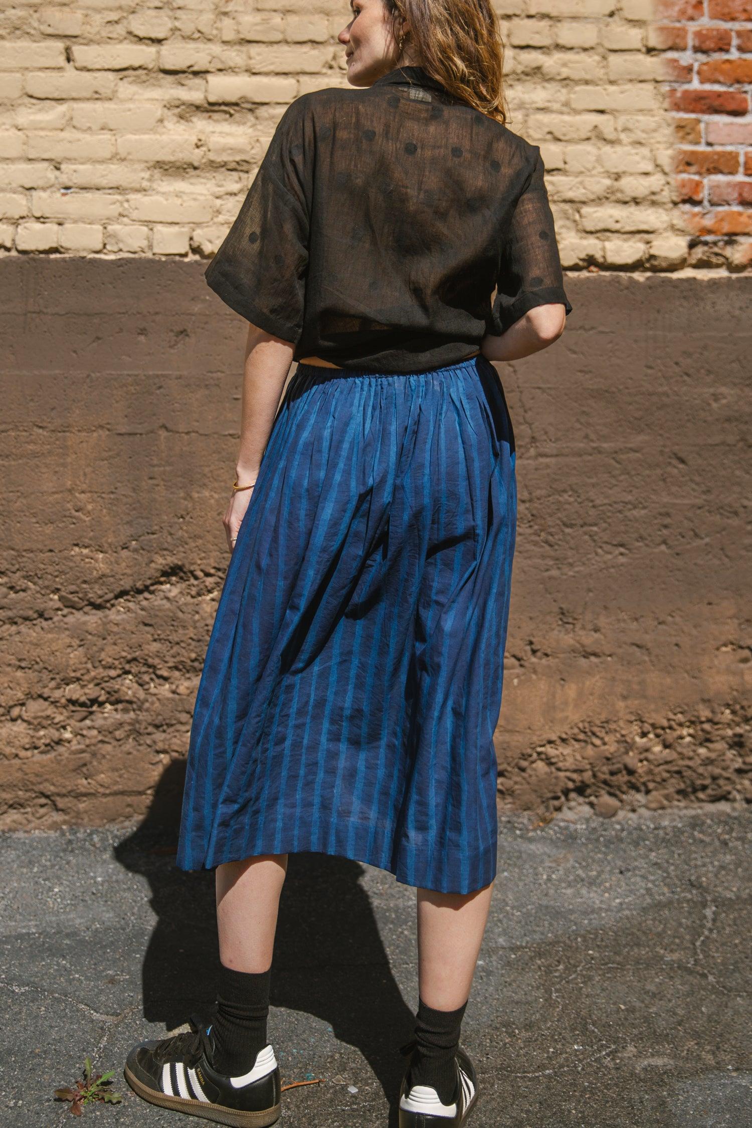 Vintage Navy Blue Skirt Product Image