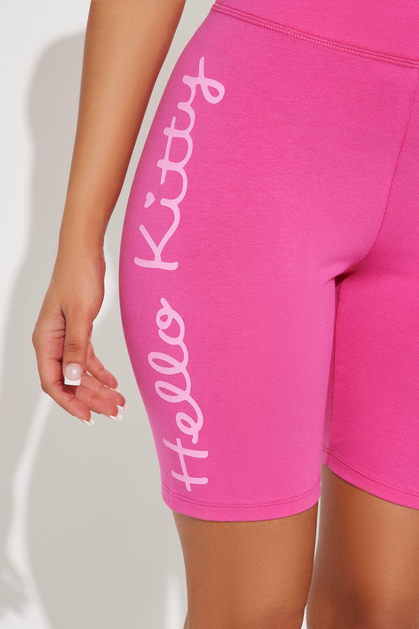 Hello Kitty Love Biker Shorts - Hot Pink Product Image