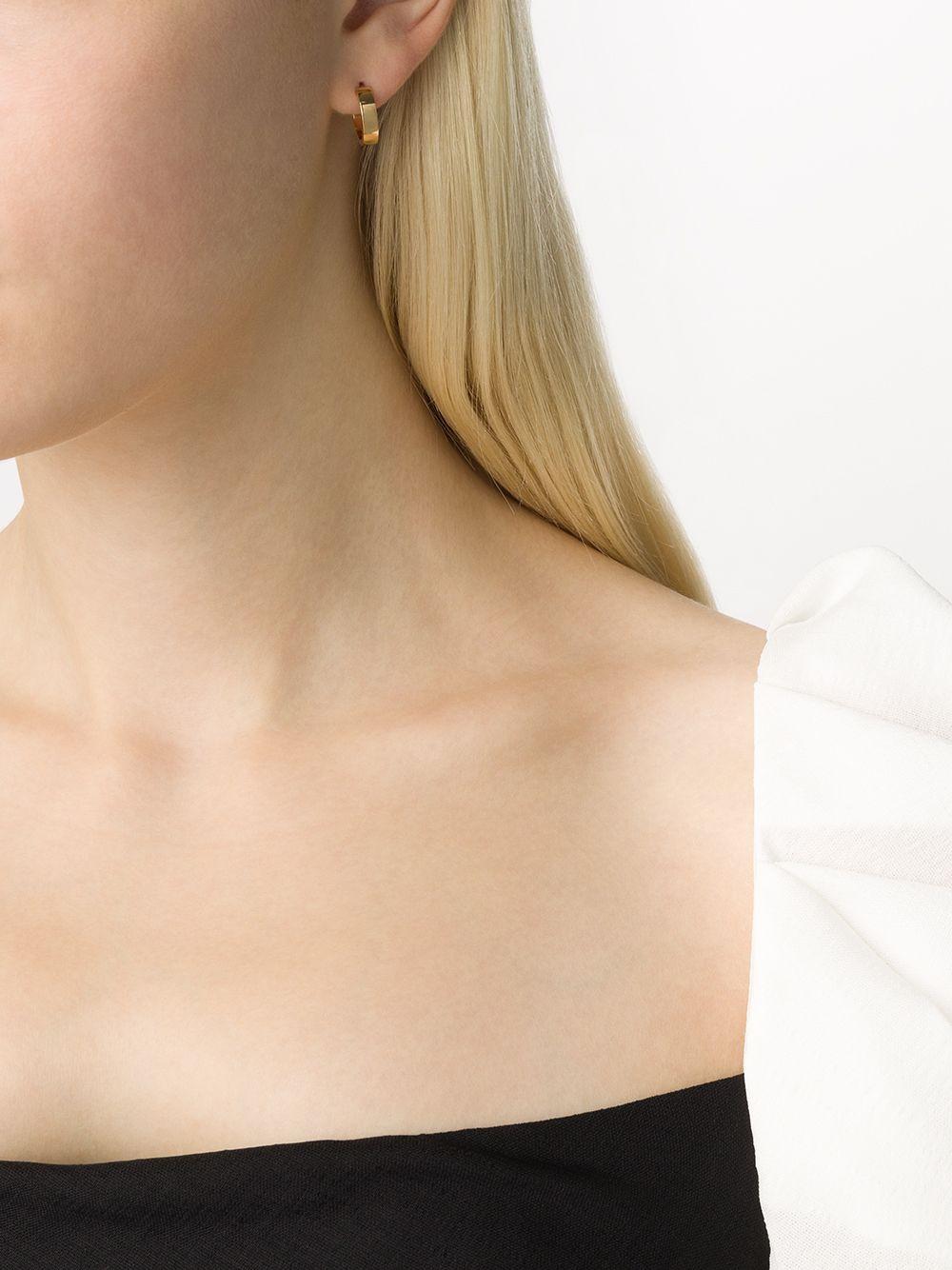 18kt polished yellow gold 31/10G Ribbon earring Product Image