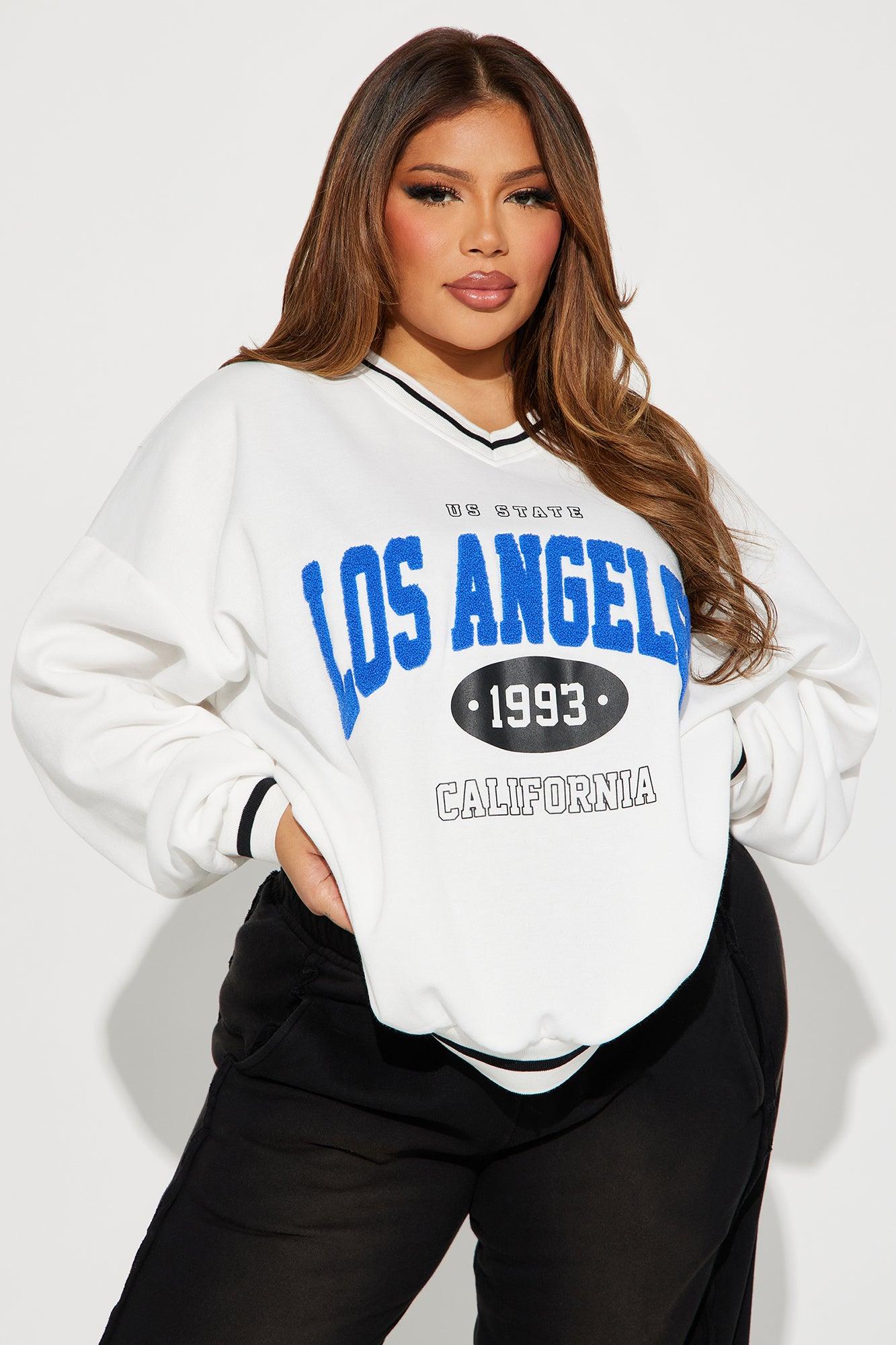 Los Angeles Varsity Sweatshirt - Cream Product Image
