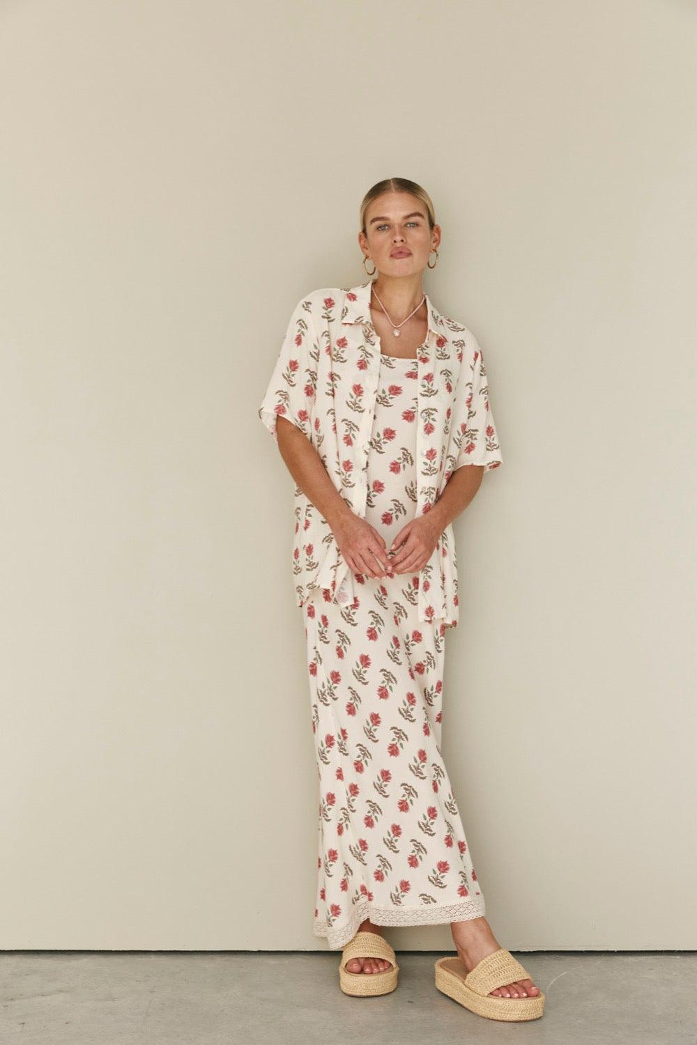 Odesse Bias Cut Maxi Dress Boheme Product Image