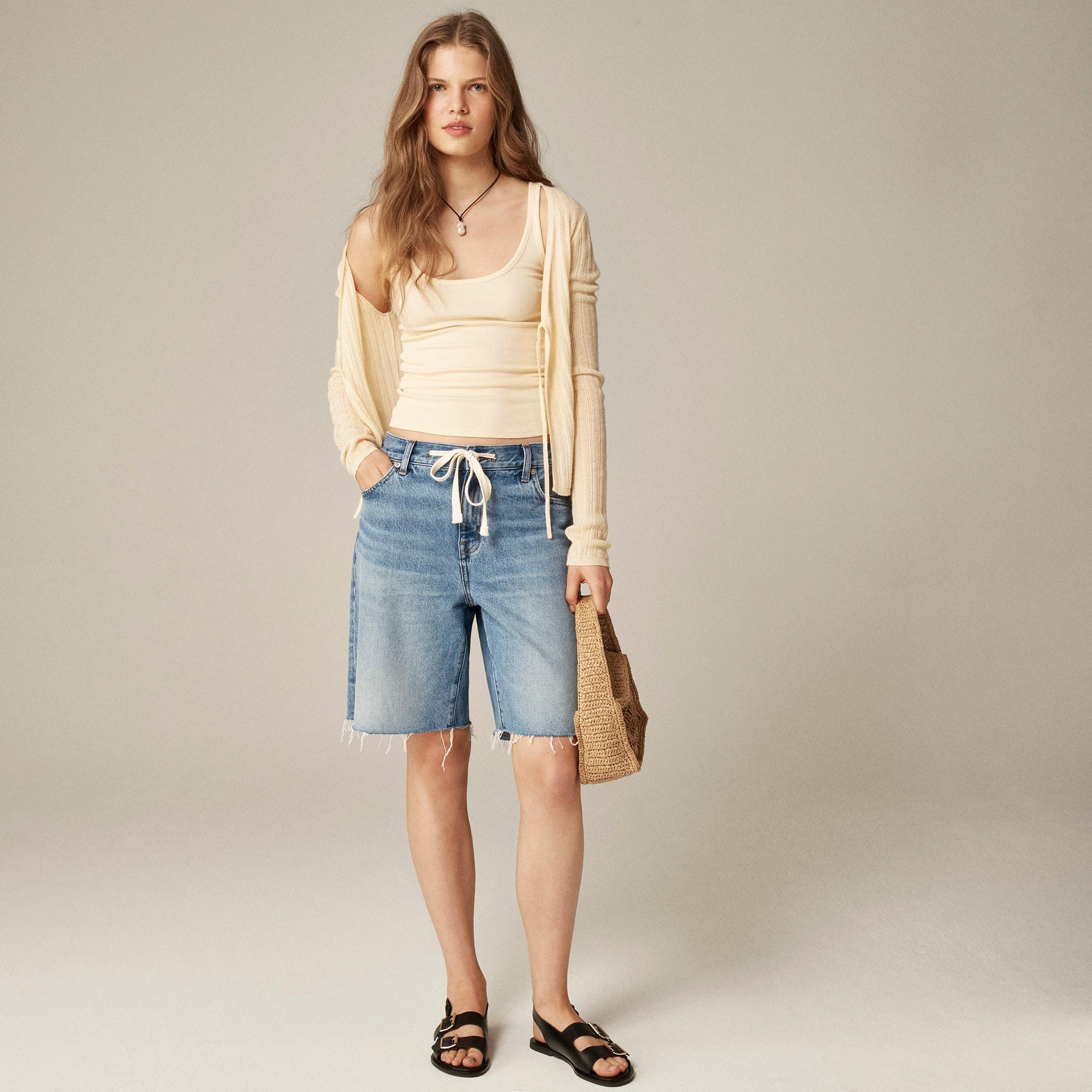 New fine rib scoopneck tank top Product Image