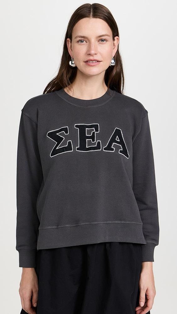 Sea Adonis Embroidery Sweatshirt | Shopbop Product Image