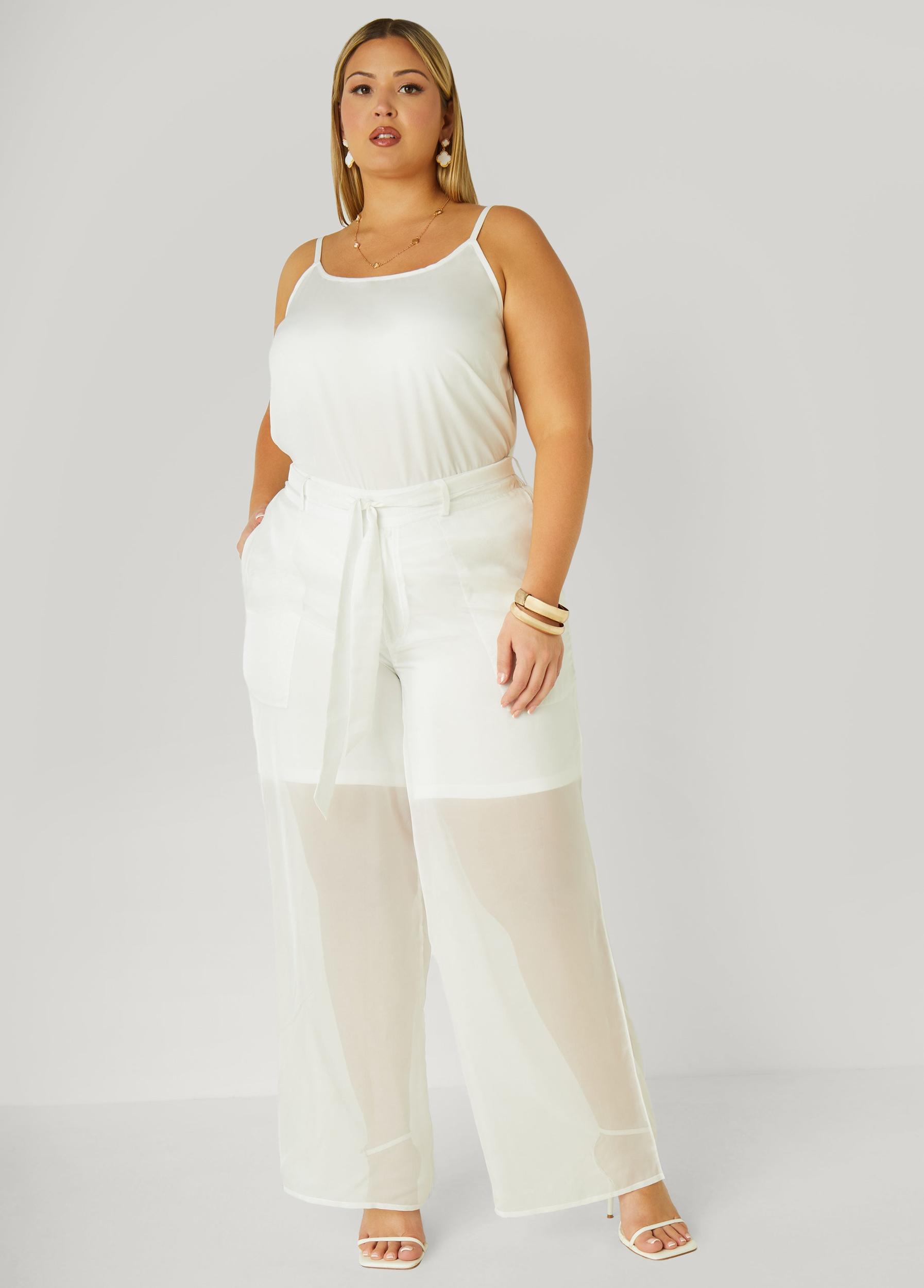 Plus Size Crepe De Chine Cami Ashley Stewart Product Image