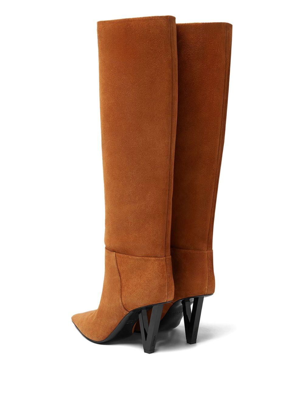 pointed-toe knee-high boots Product Image