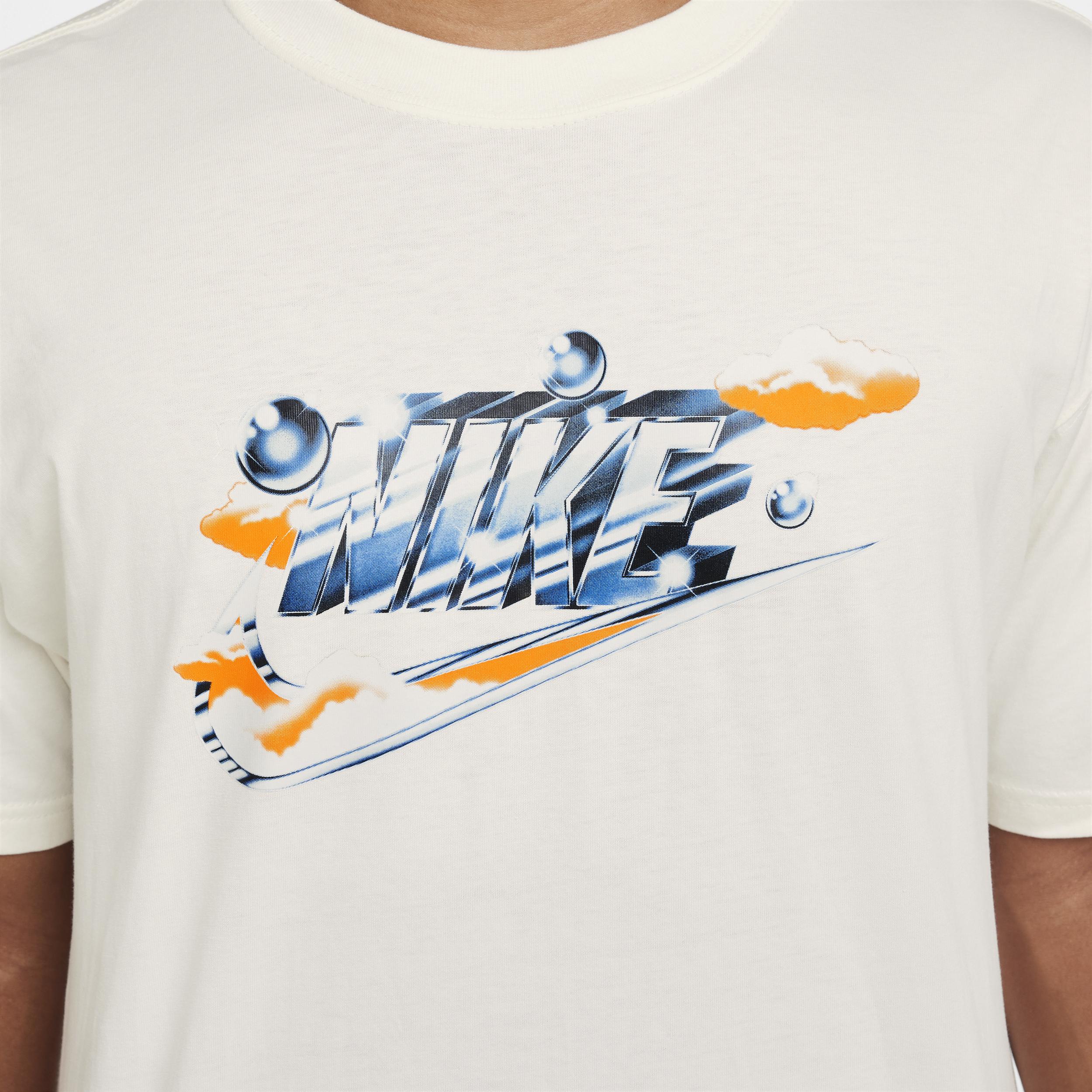 Nike Mens Nike NSW M90 OC HBR SEGB T-Shirt - Mens Sail/Blue Product Image