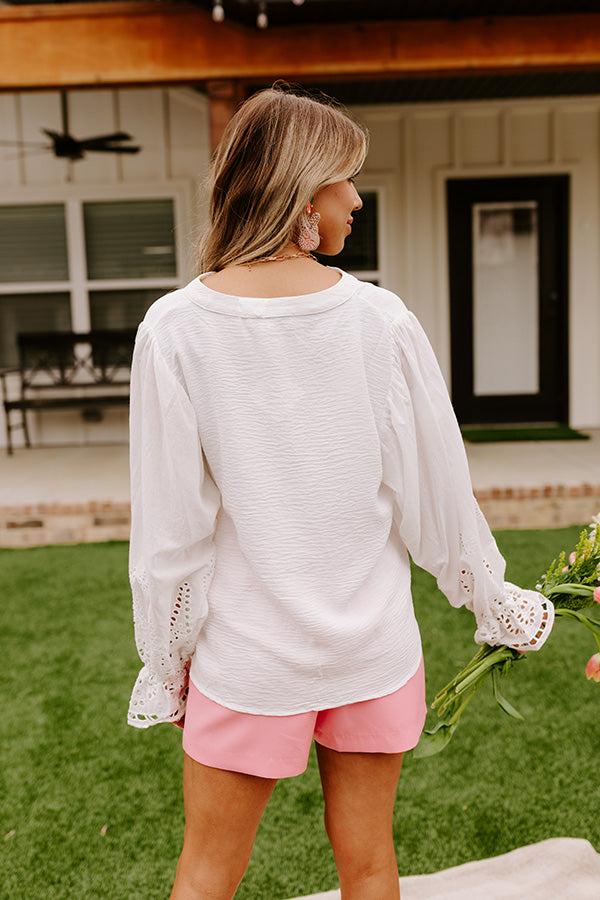 By Chance Eyelet Top Product Image