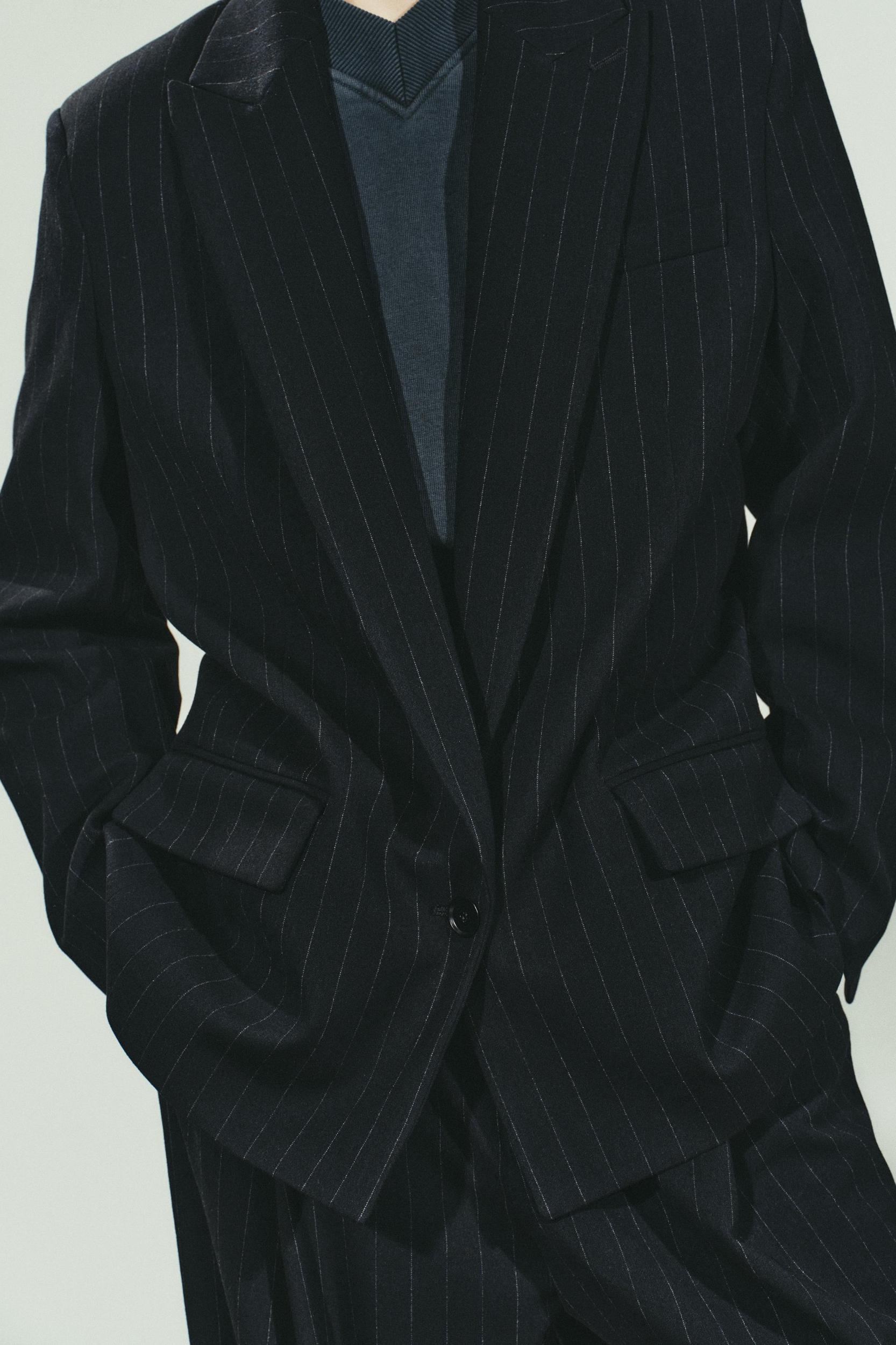 PINSTRIPE BLAZER WITH POCKETS Product Image