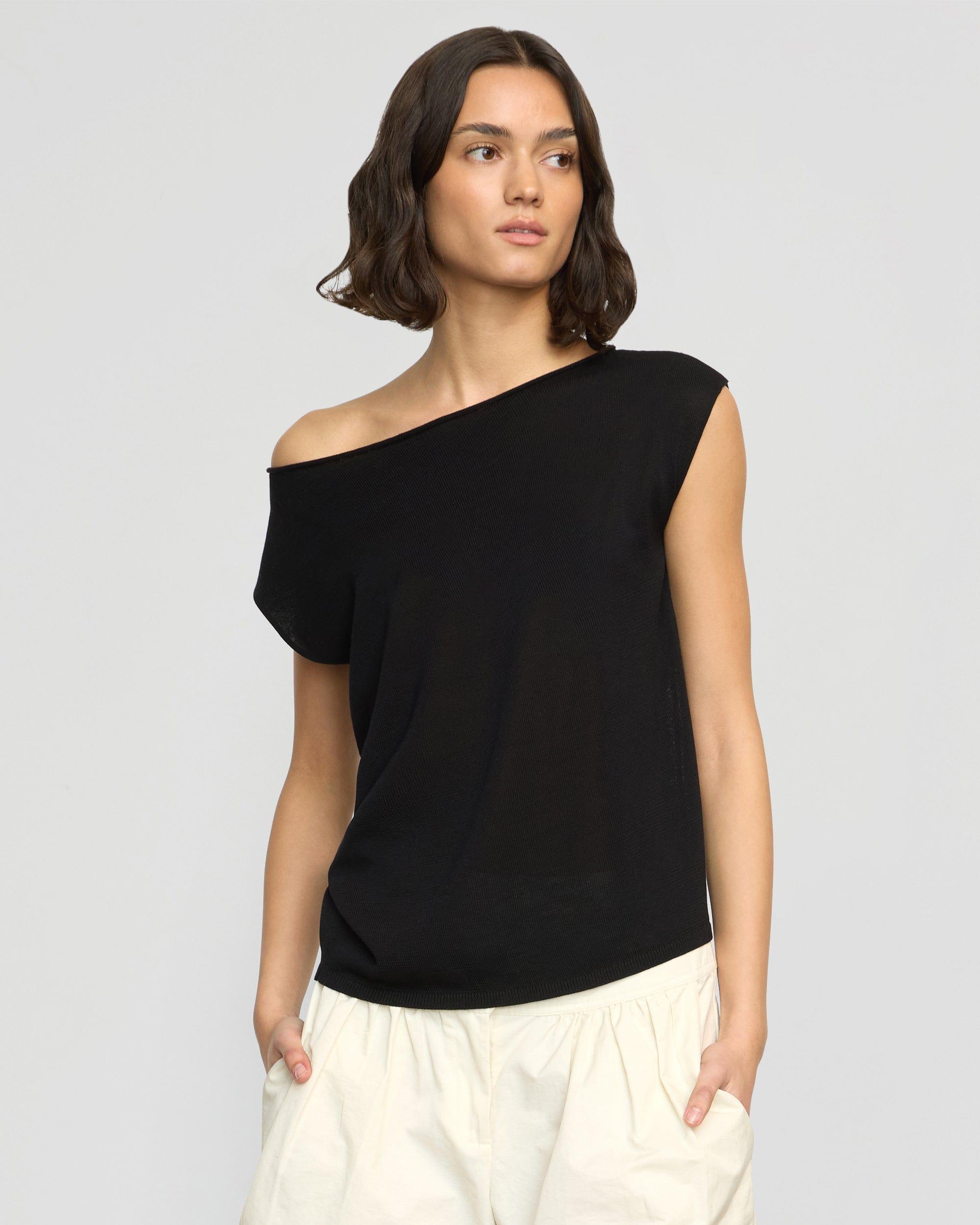 Hanna Off-Shoulder Tencel-Wool Top Product Image