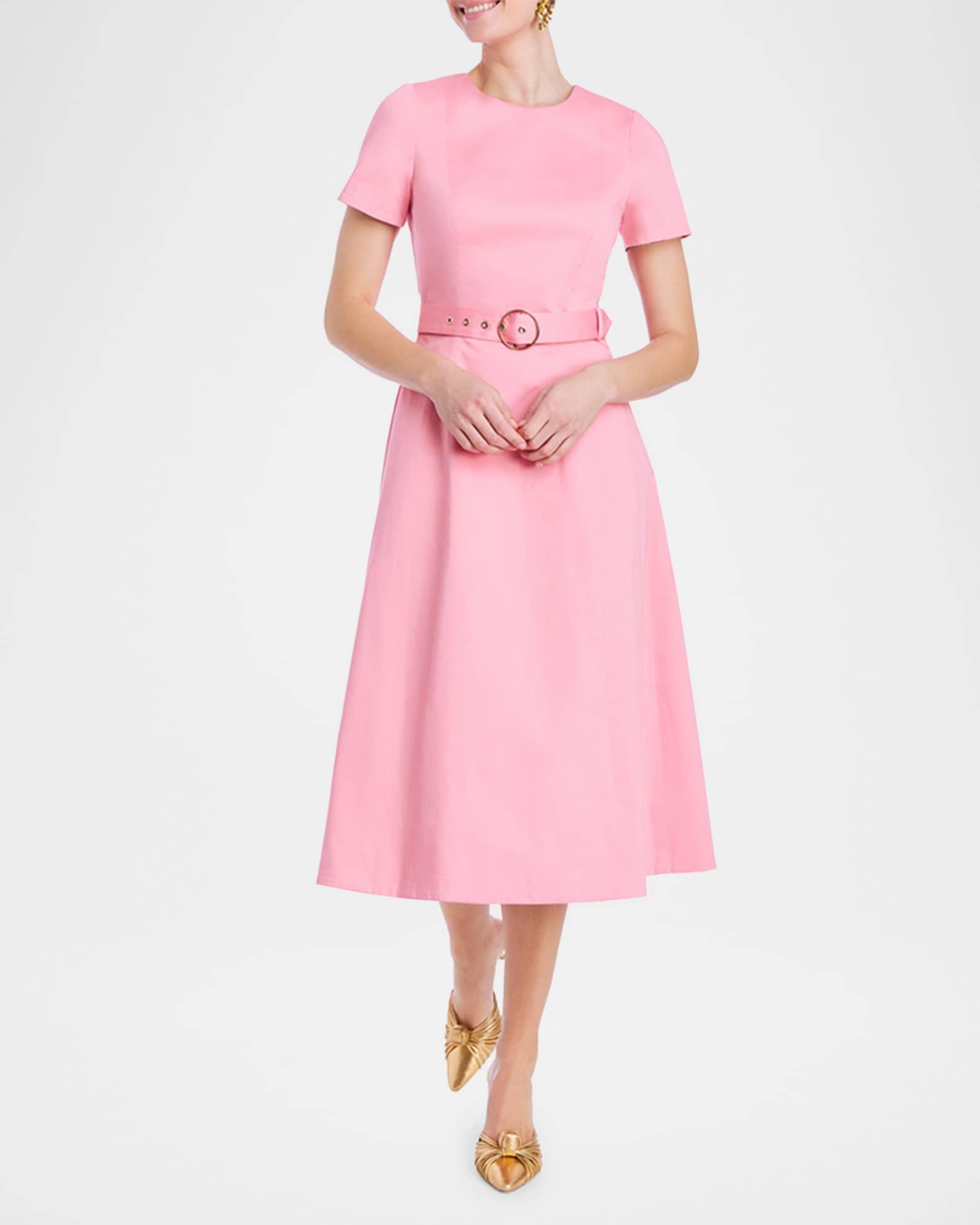 Lia Belted Reversible Midi Dress Product Image