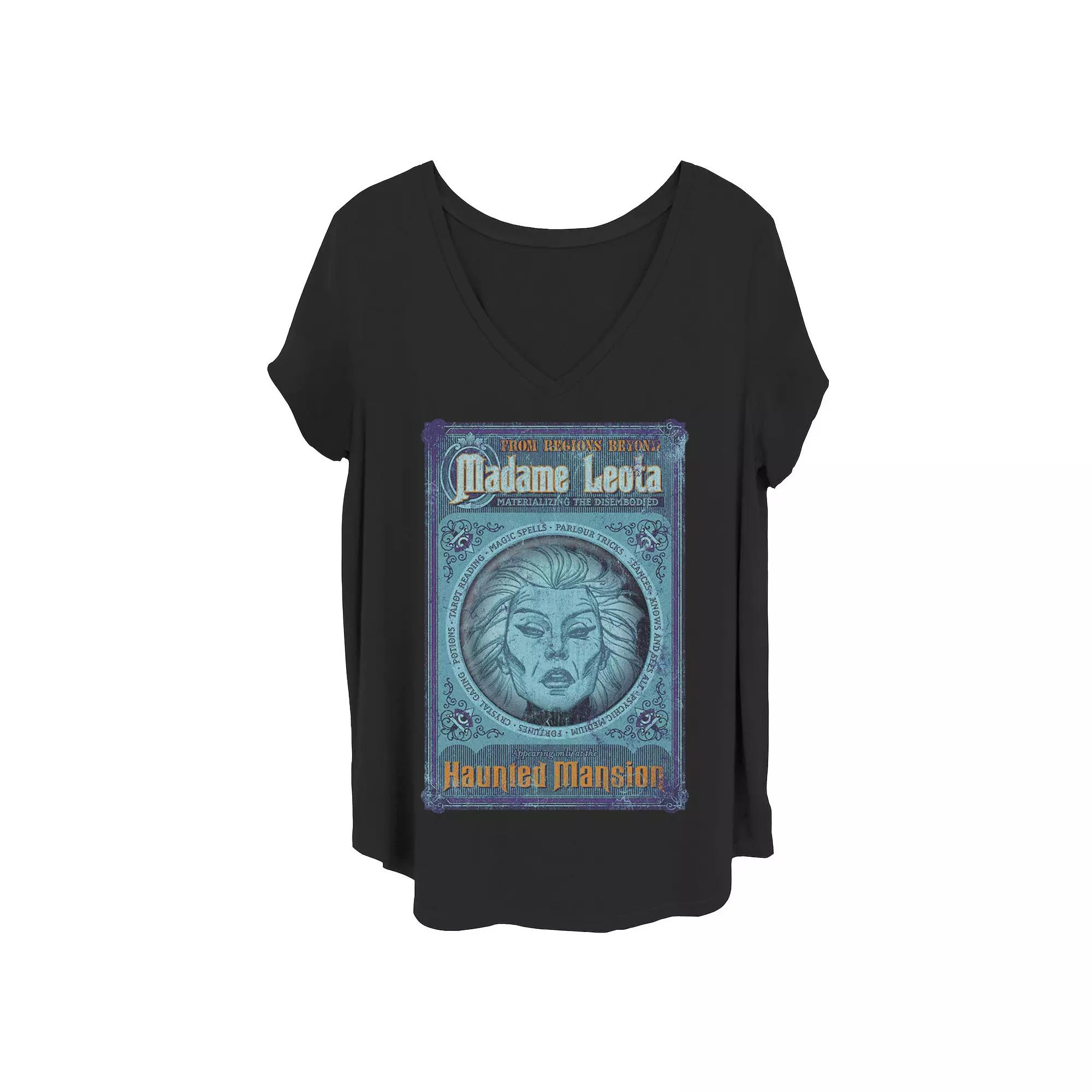 Disney's The Haunted Mansion Women's Madame Leota Poster V-Neck Tee, Girl's,  Product Image