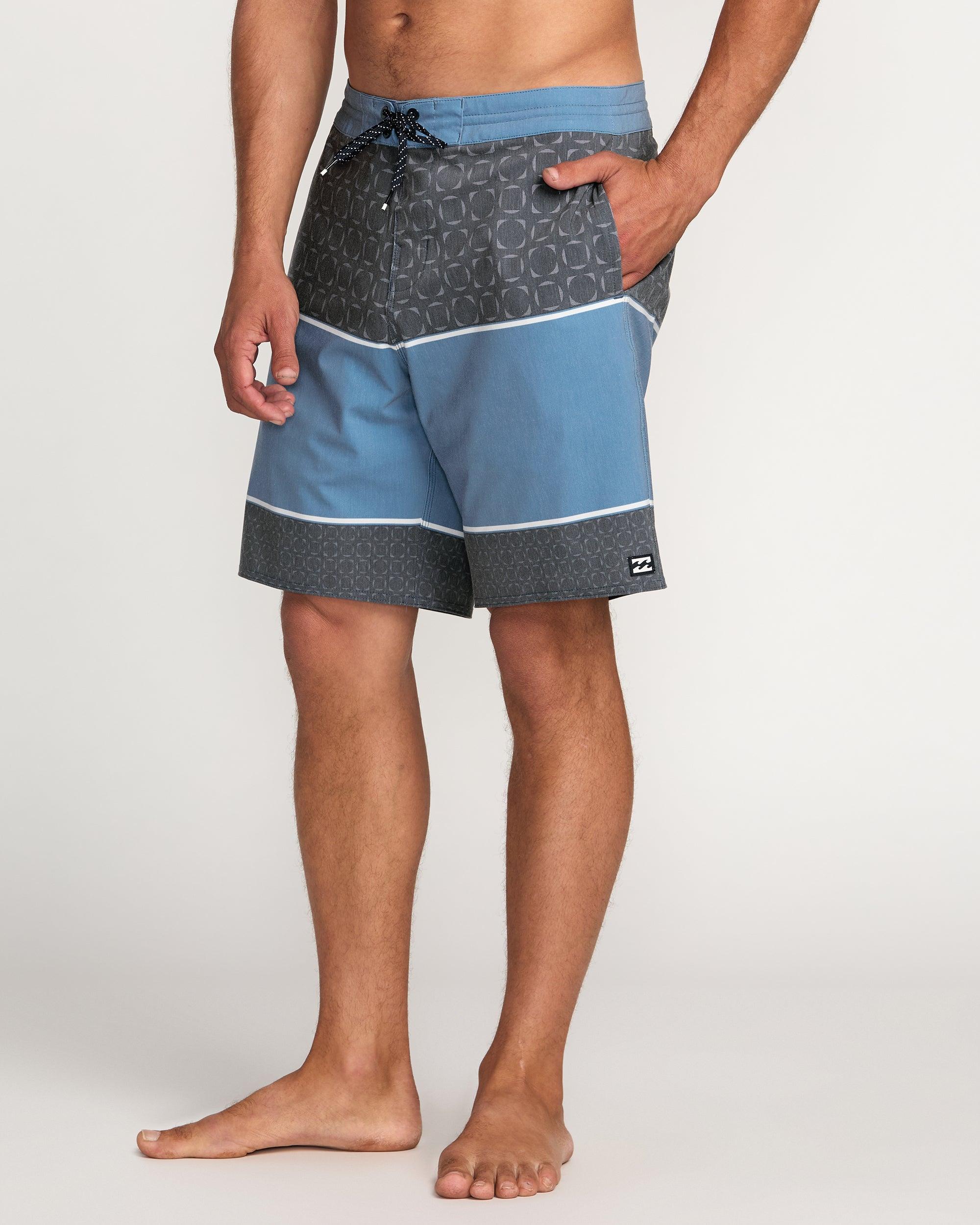 Spinner Lo Tide Boardshorts - Washed Blue Male Product Image