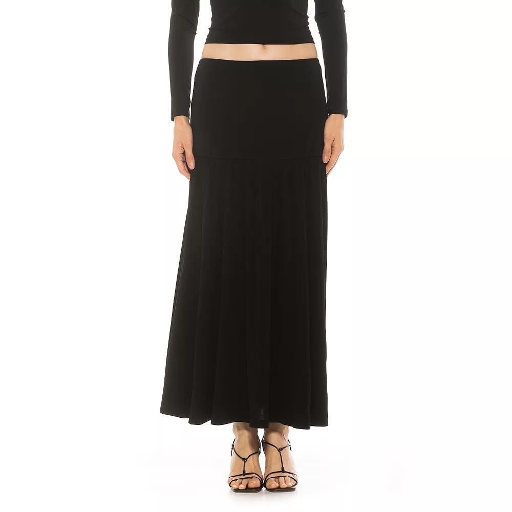 Women's ALEXIA ADMOR Lia Shirred Maxi Skirt,  Product Image