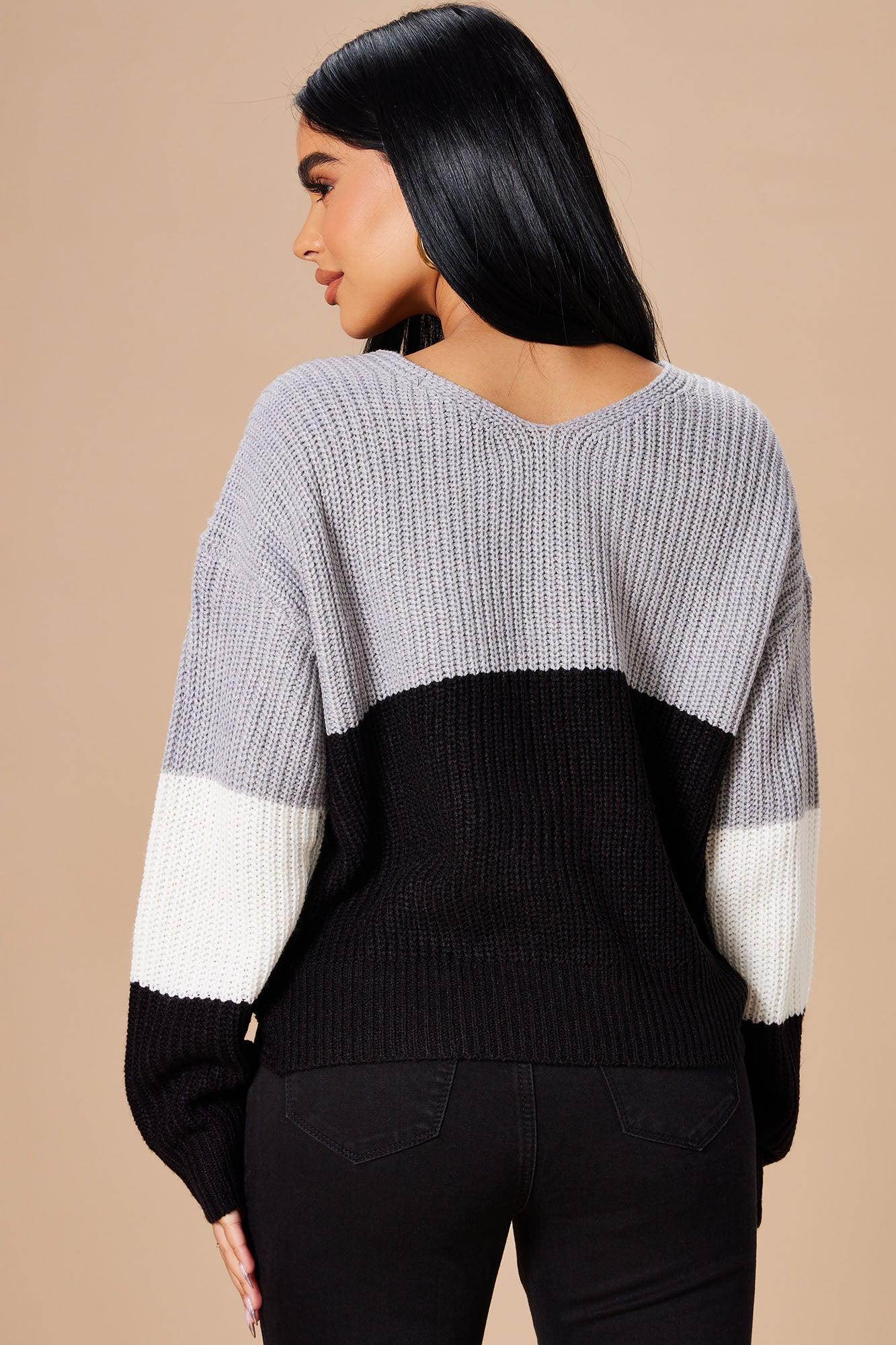 Just A Little Twisted Sweater - Black Product Image