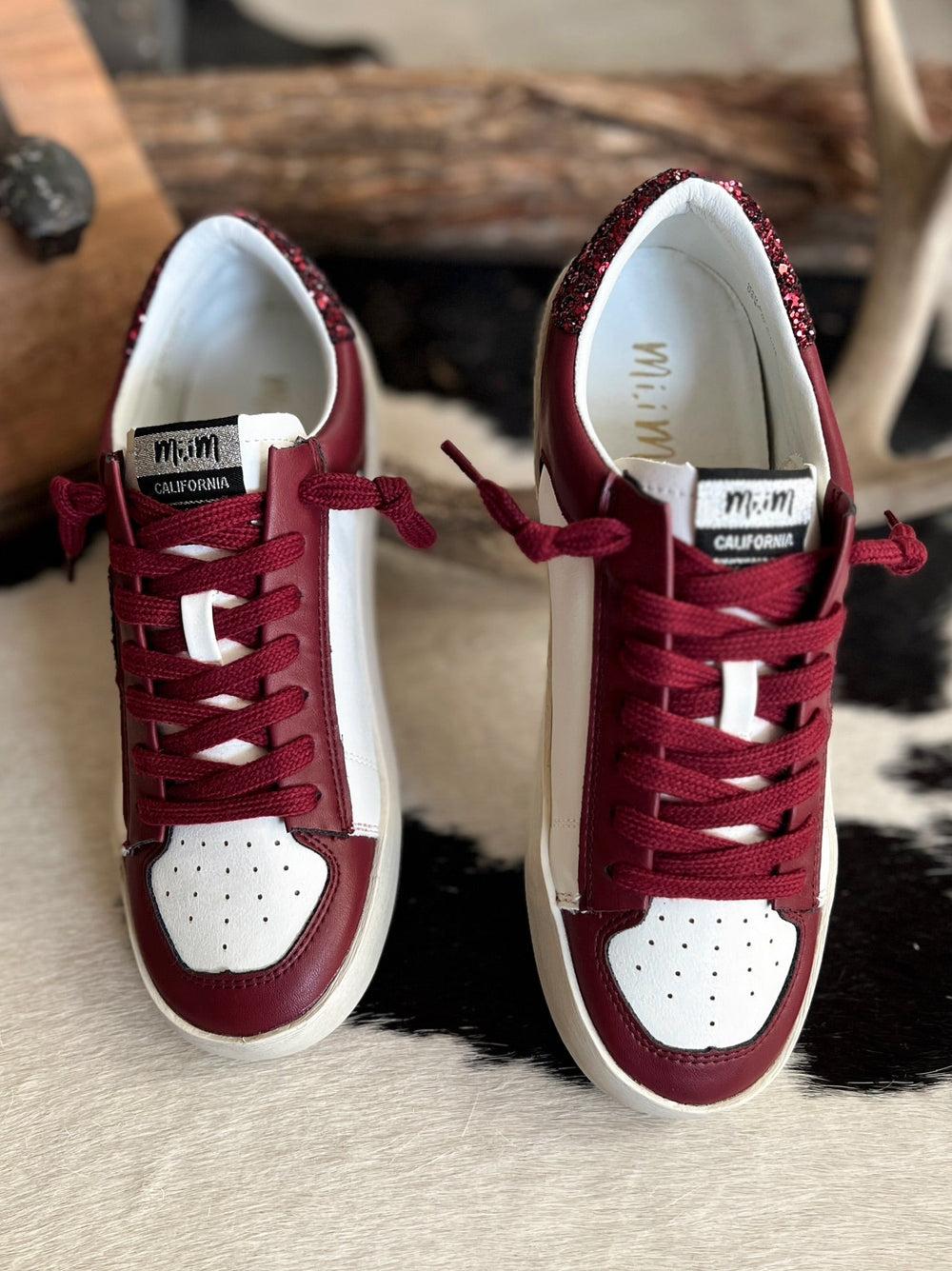 Maroon Candace Star Sneaker Product Image