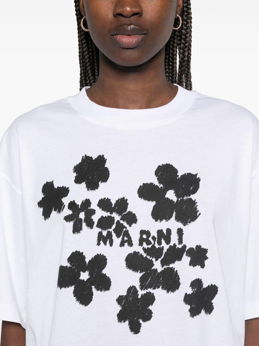 floral-print T-shirt Product Image