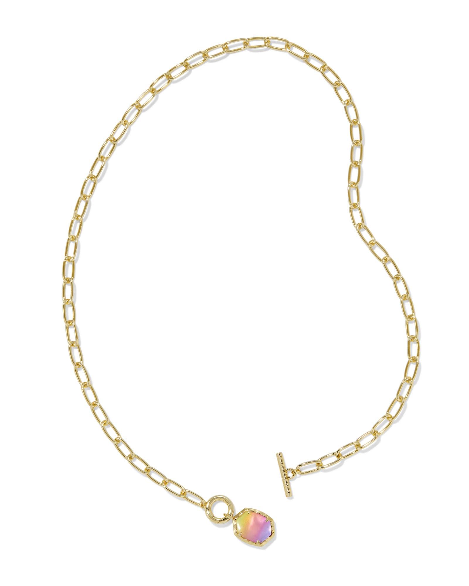 Daphne Convertible Gold Link and Chain Necklace Product Image