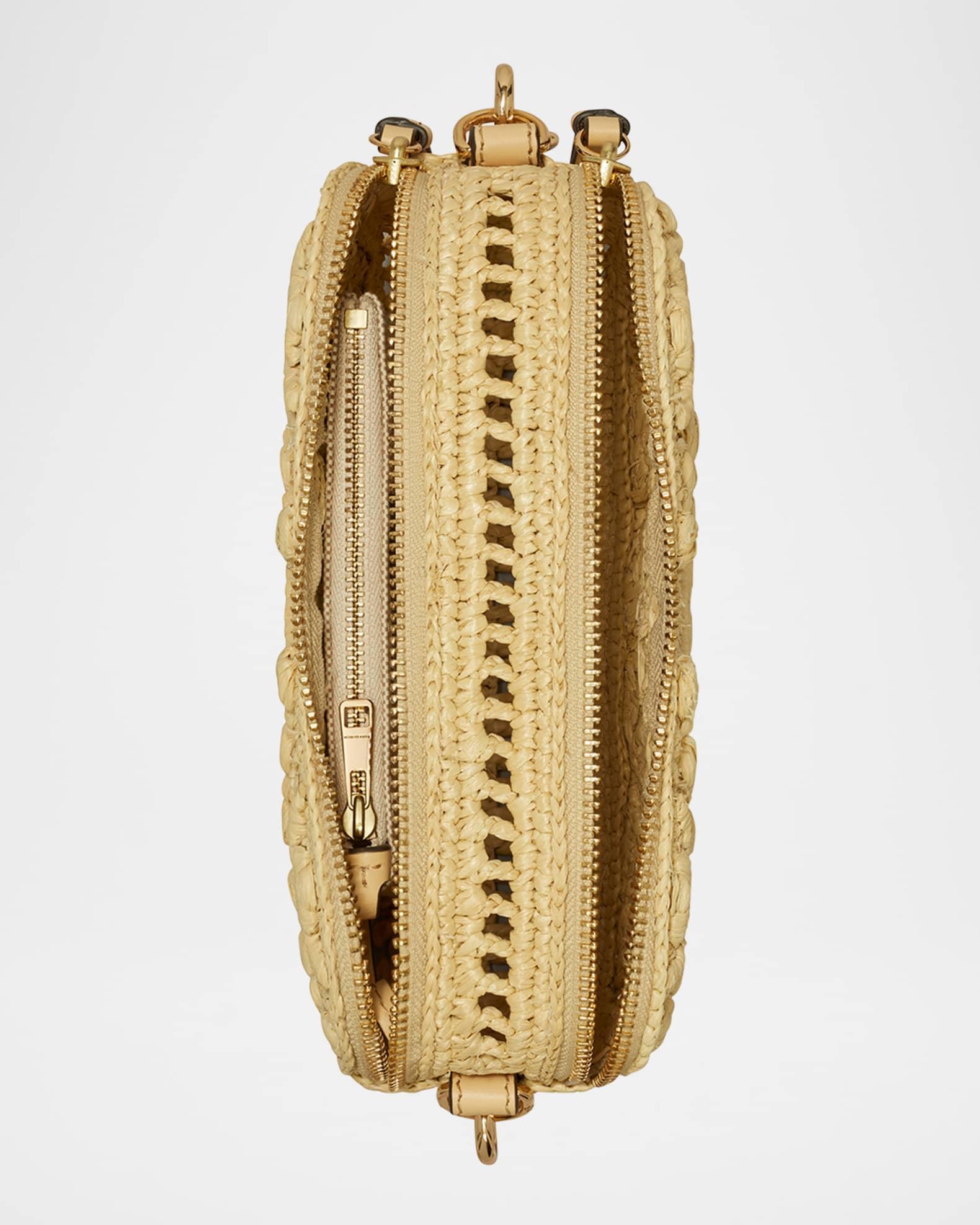 Miller T Monogram Raffia Mini Crossbody Bag Product Image