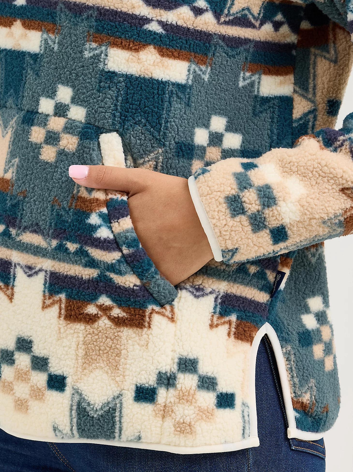 Women's Wrangler Retro® Quarter-Zip Sherpa Pullover in Dusty Product Image