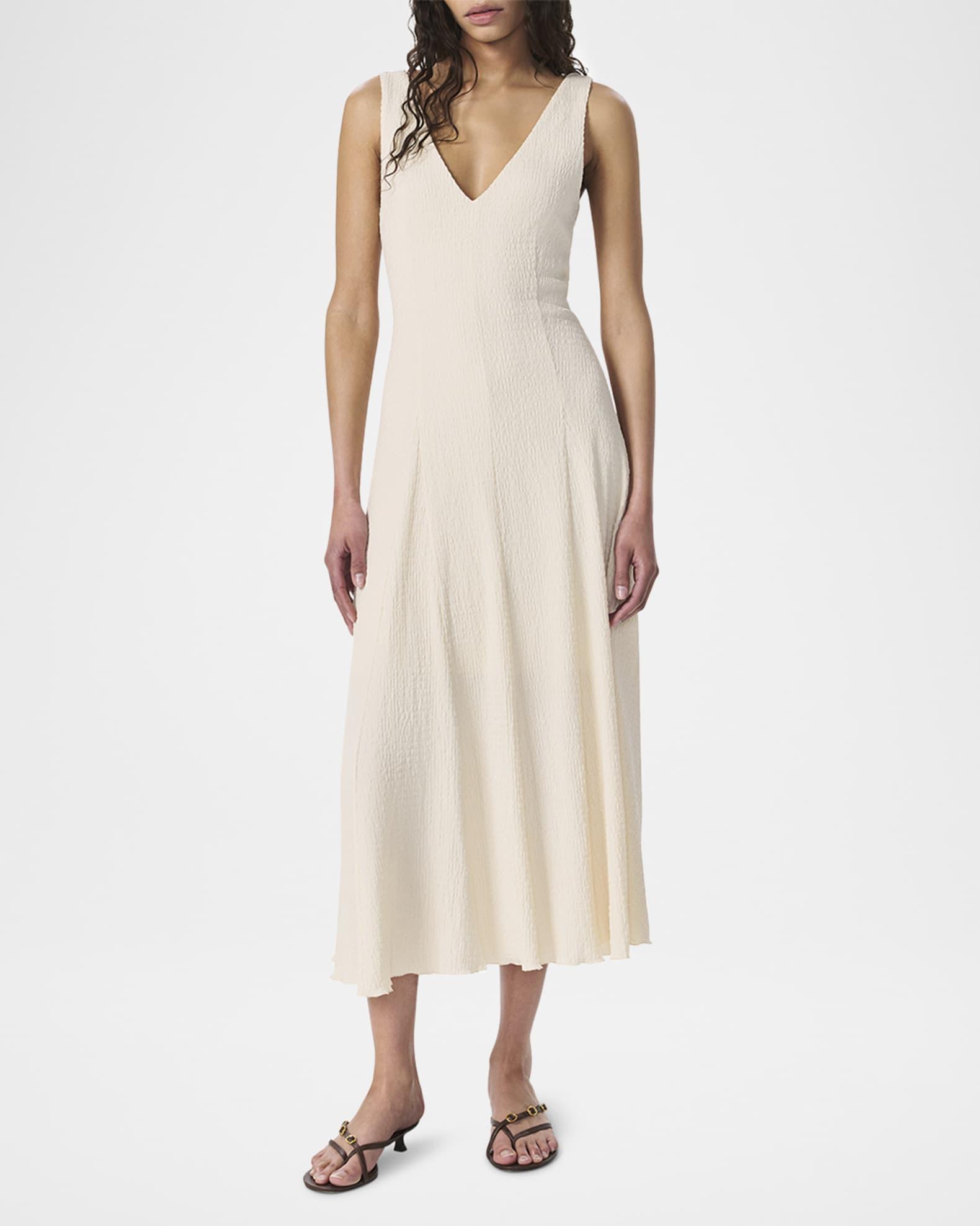 Lou V-Neck Midi Dress Product Image