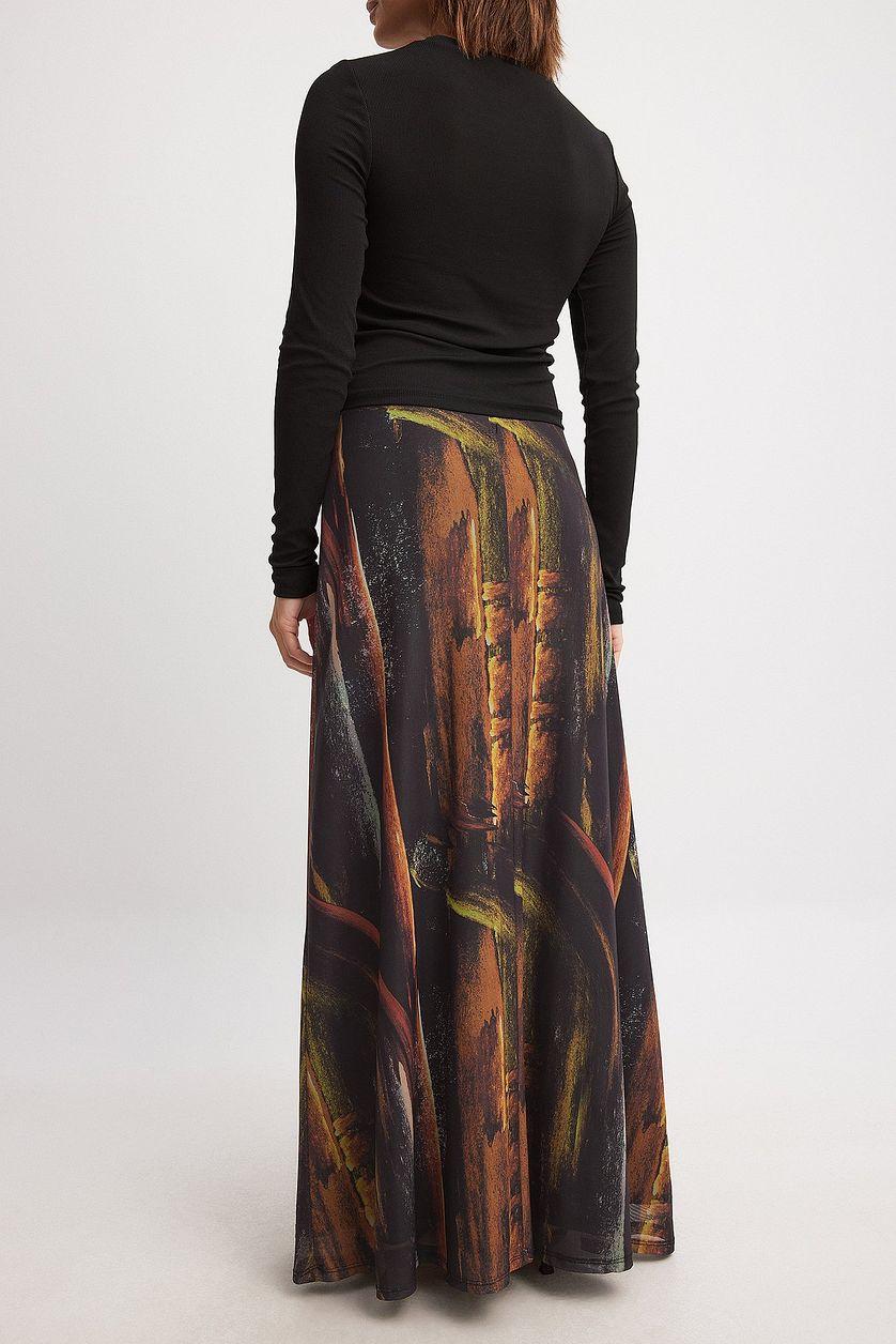 Mesh Flowy Maxi Skirt Product Image