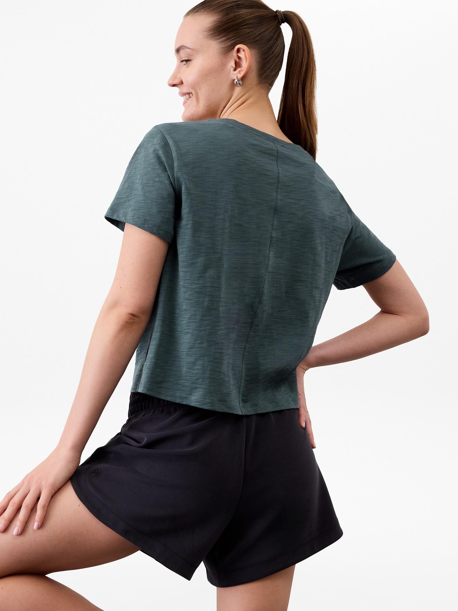 Essential Slub V-Neck Tee Product Image