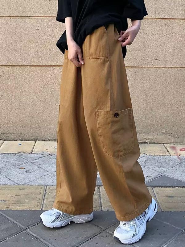 Men's Casual Loose Cargo Pants Product Image