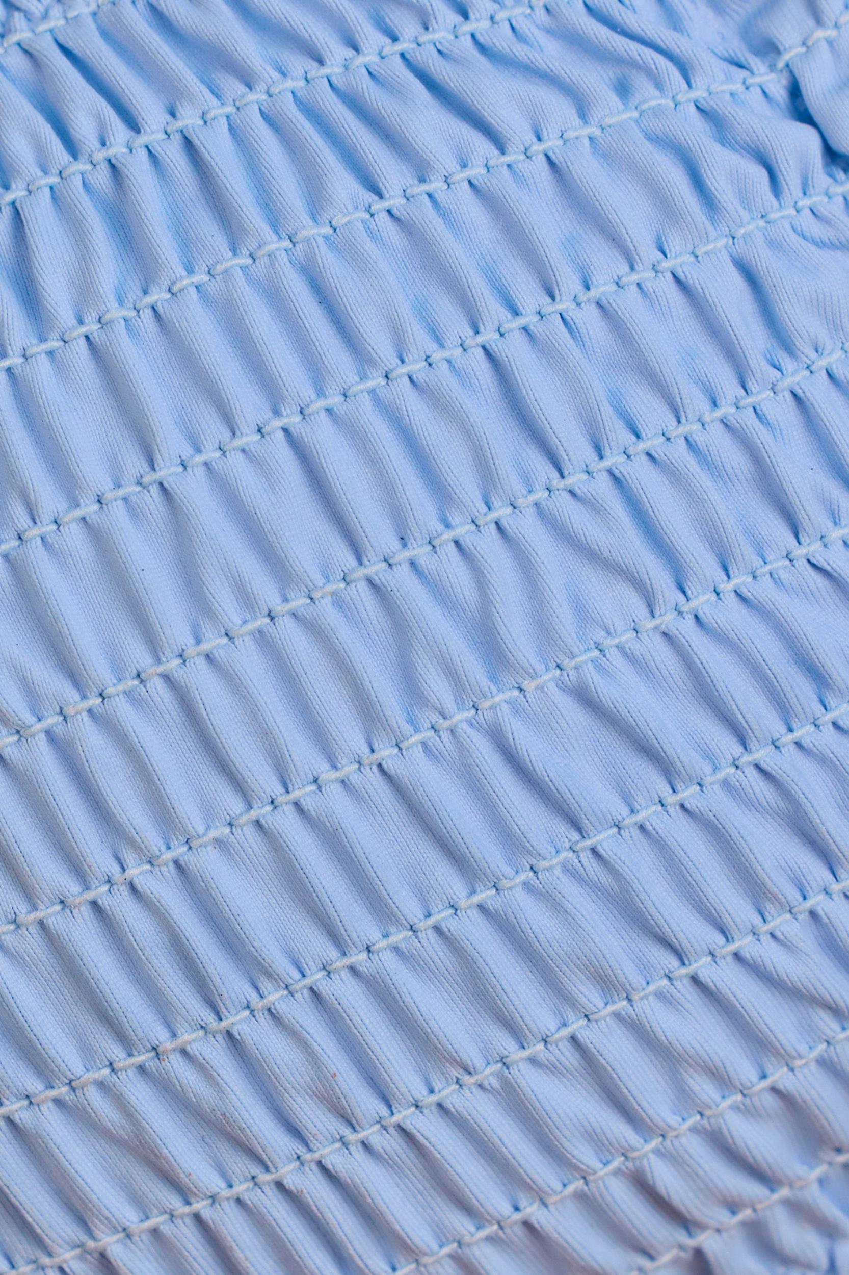 Strappy Bandeau Bikini Top in Sky Blue Product Image