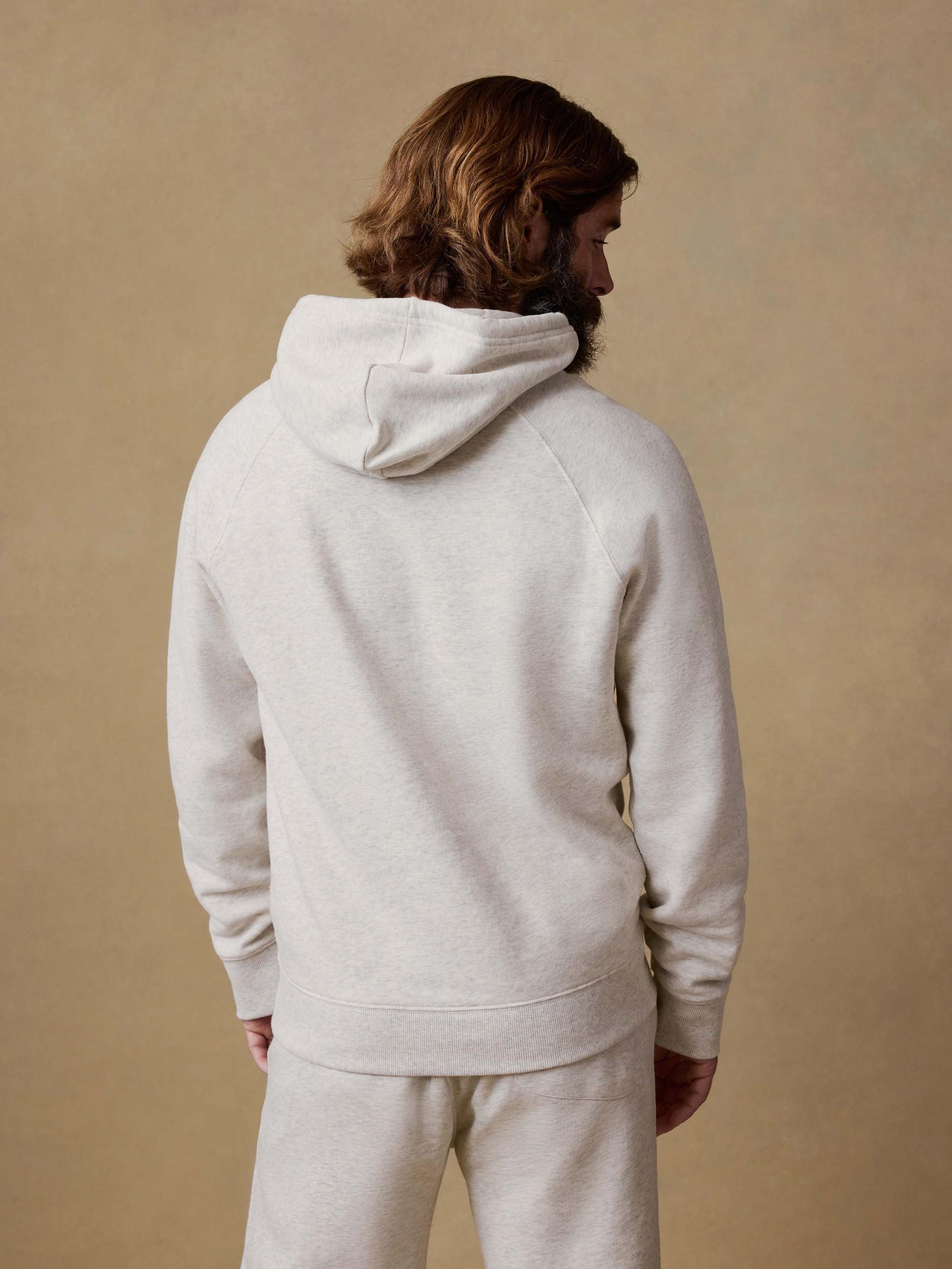 High Standard Fleece Hoodie - Antique Ivory Heather Male Product Image