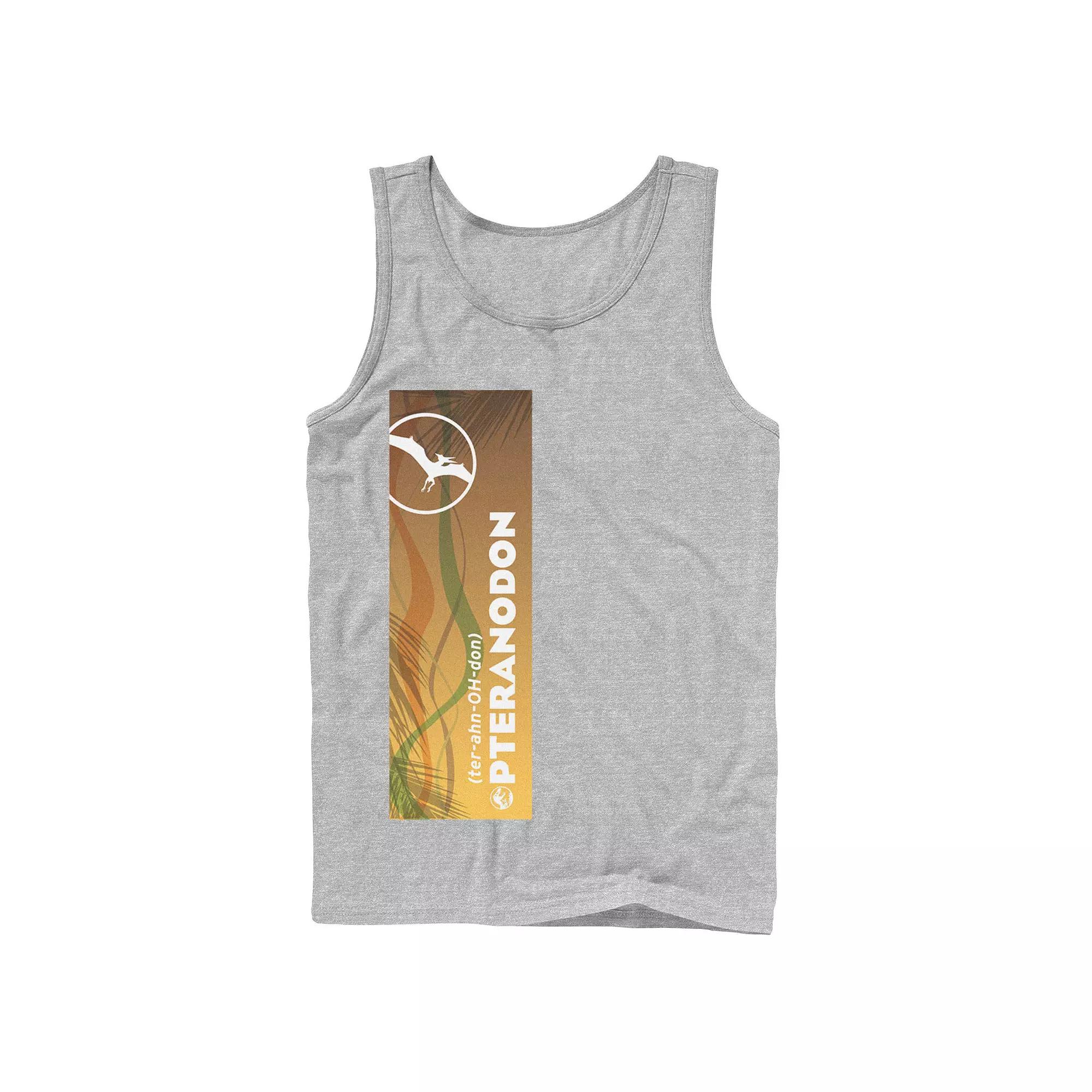 Men's Jurassic World Pteranodon Right Panel Tank Top,  Product Image