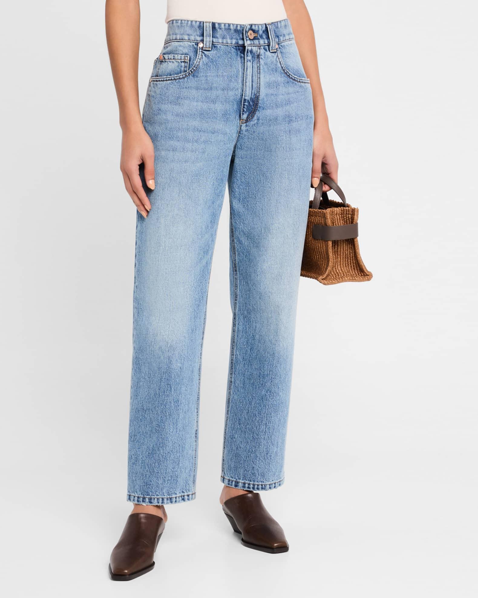 High-Rise Straight Jeans Product Image