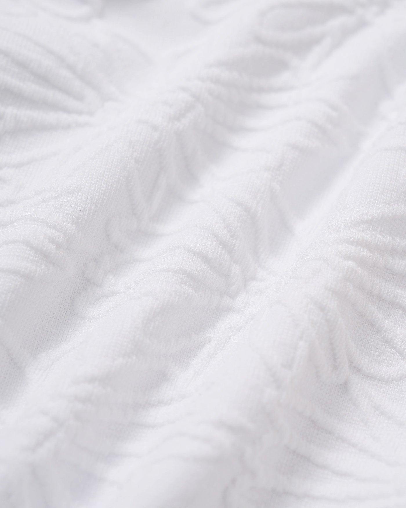 White Textured Halter Triangle Bikini Set Product Image