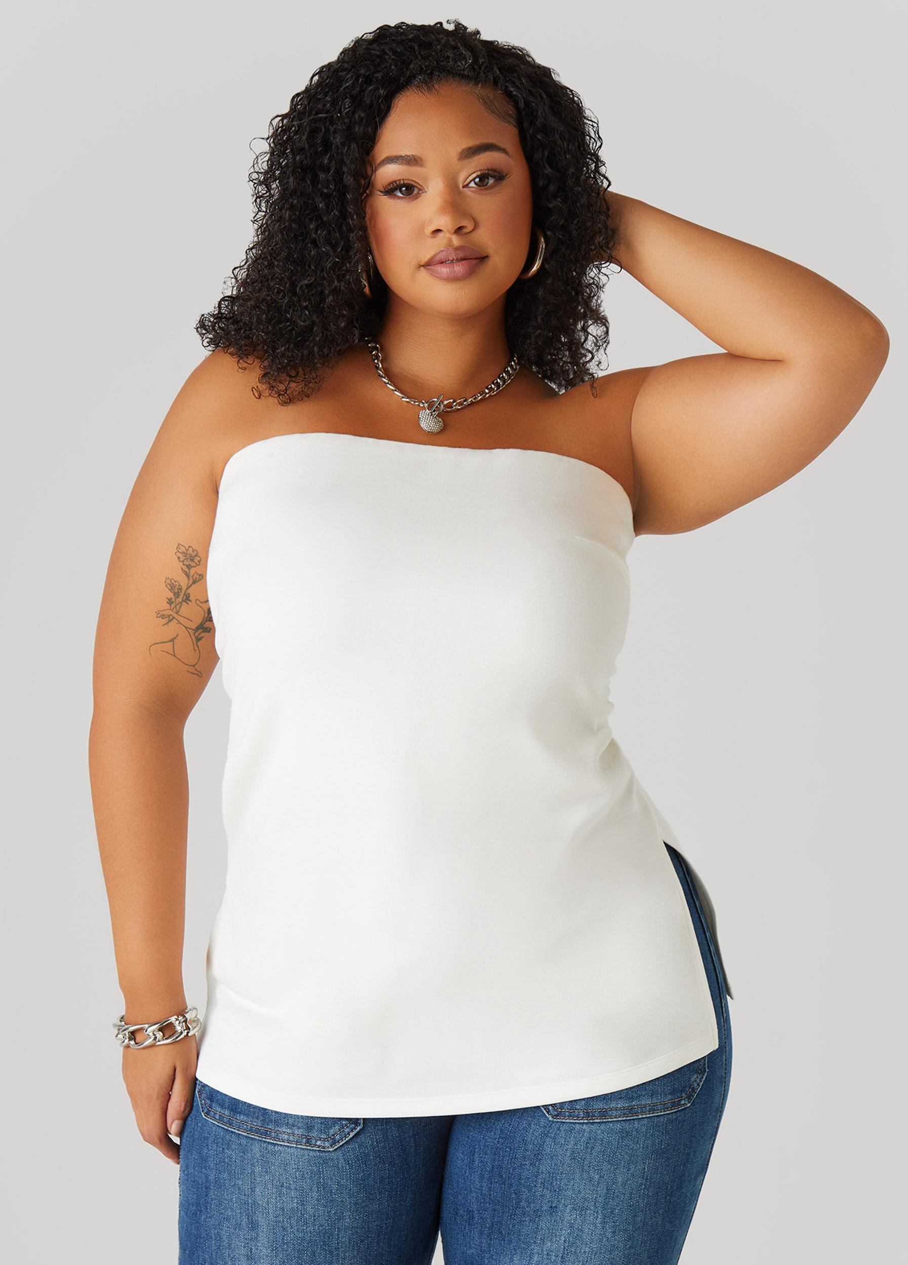 Split Side Tube Top Product Image