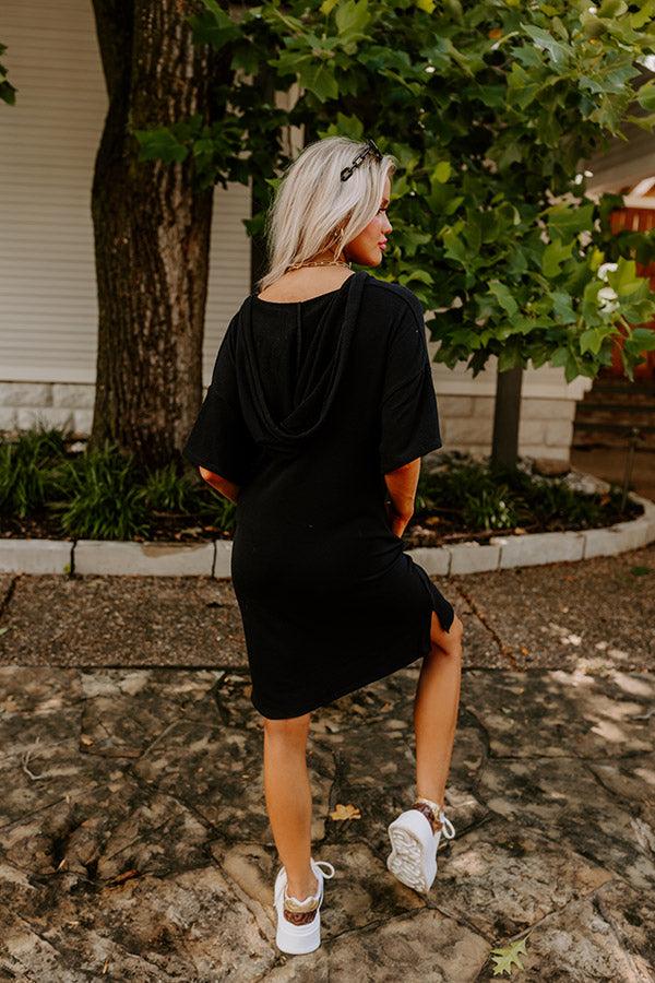 Calm And Centered Shift Dress In Black Product Image