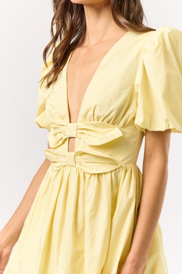 Puff Sleeve Mini Dress Product Image