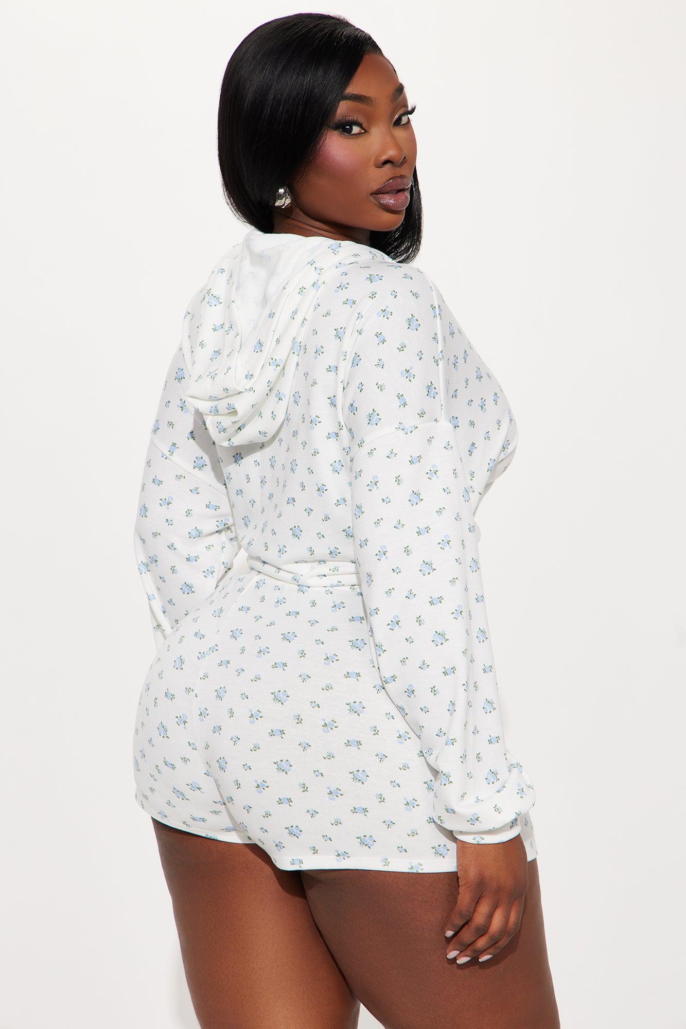 Maddie Ditsy Floral Short Set - Blue/combo Product Image