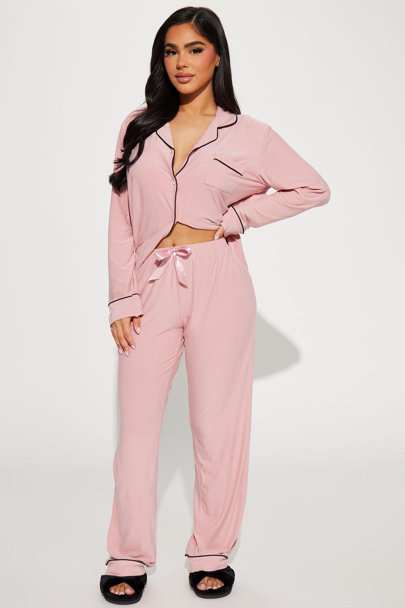Foxy Babe PJ Pant Set - Pink Product Image