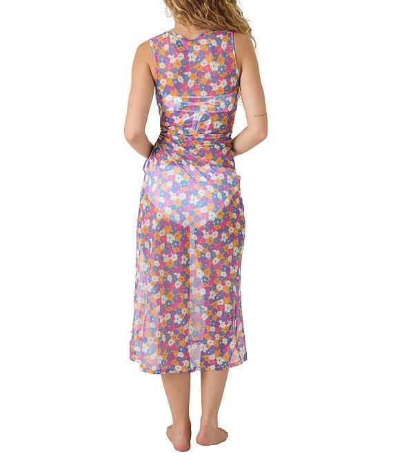 Roxy California Dreaming Mesh Crew Neck Swim Cover-Up Dress Product Image