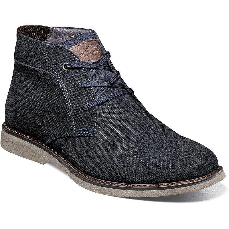 Nunn Bush Otto Mens Plain Toe Chukka Boots Blue Product Image