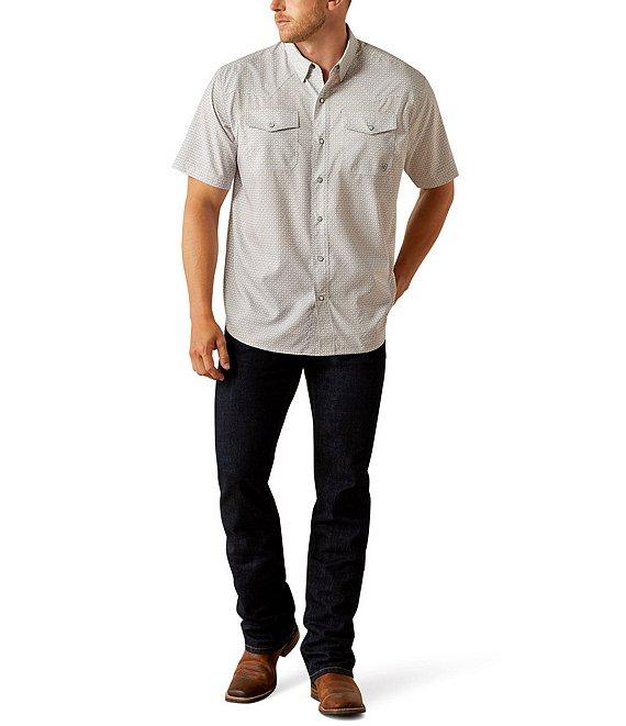 Ariat VentTEK Classic Fit Performance Short Sleeve Printed Woven Western Shirt Product Image