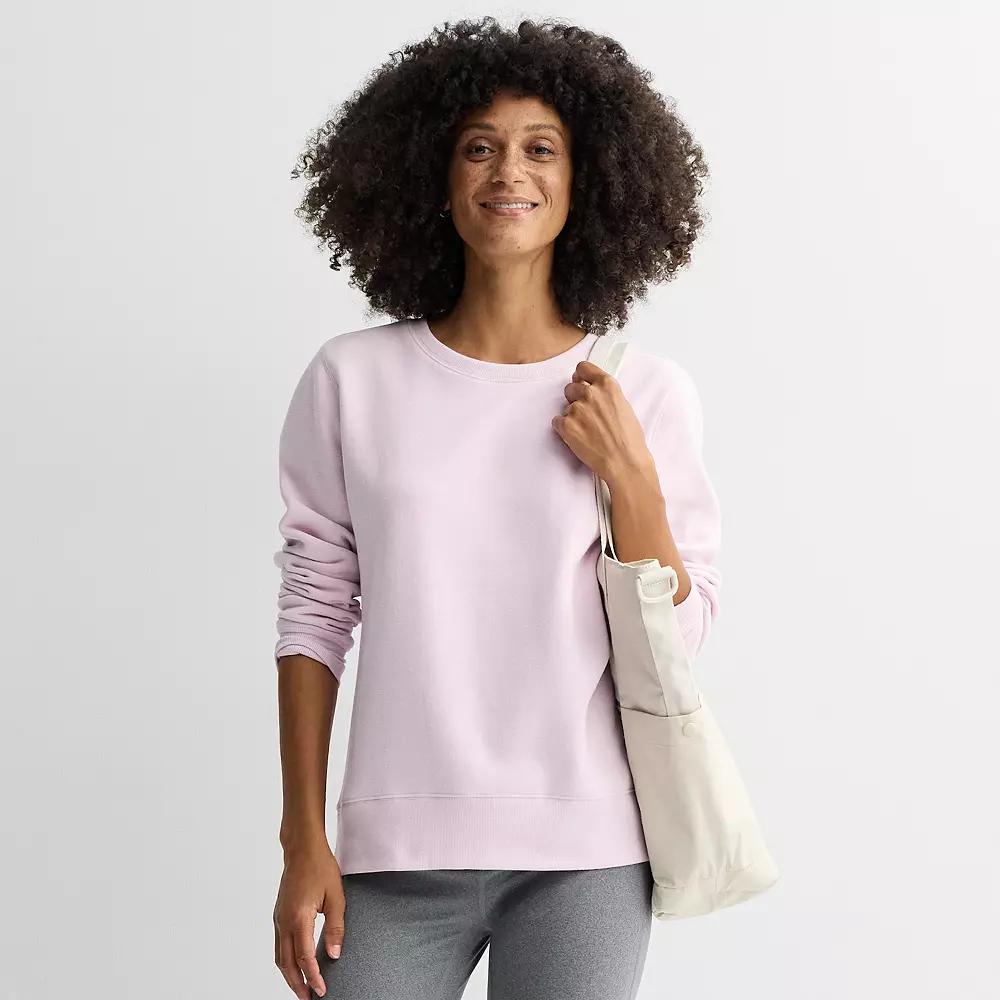 Women's Tek Gear® Ultrasoft Fleece Crewneck Sweatshirt,  Product Image