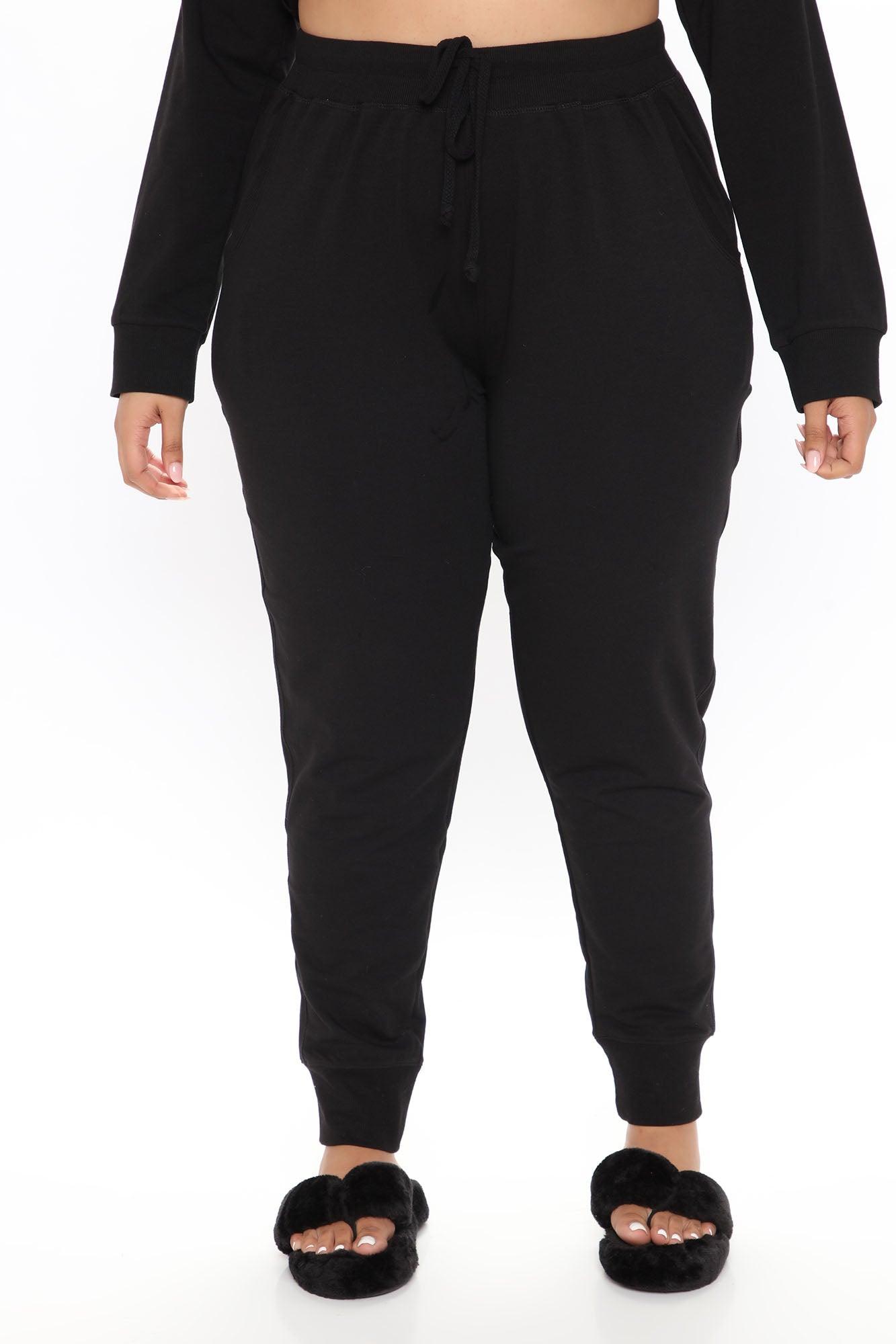 Latest And Greatest French Terry Jogger - Black Product Image