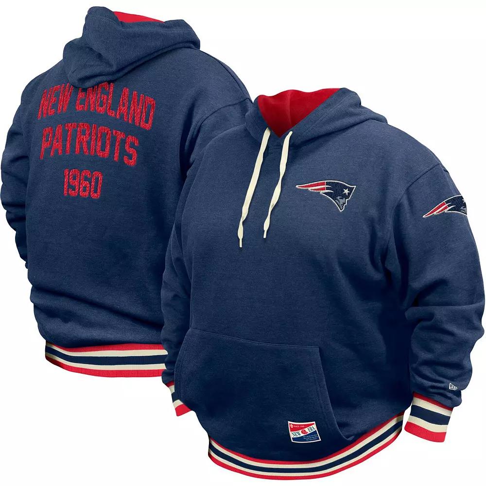 Men's New Era Navy New England Patriots Big & Tall NFL Pullover Hoodie,  Product Image
