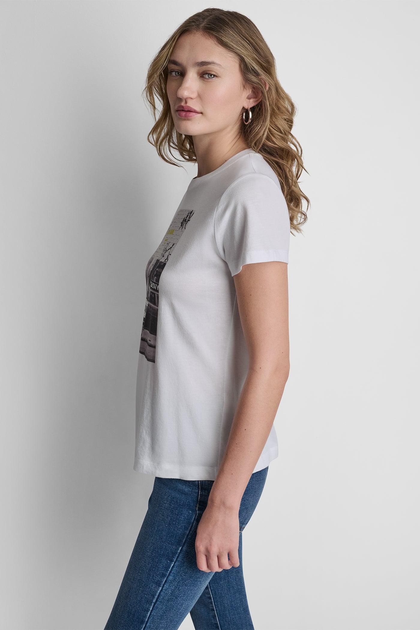 DKNY PHOTOREAL LOGO CREW NECK TEE Product Image